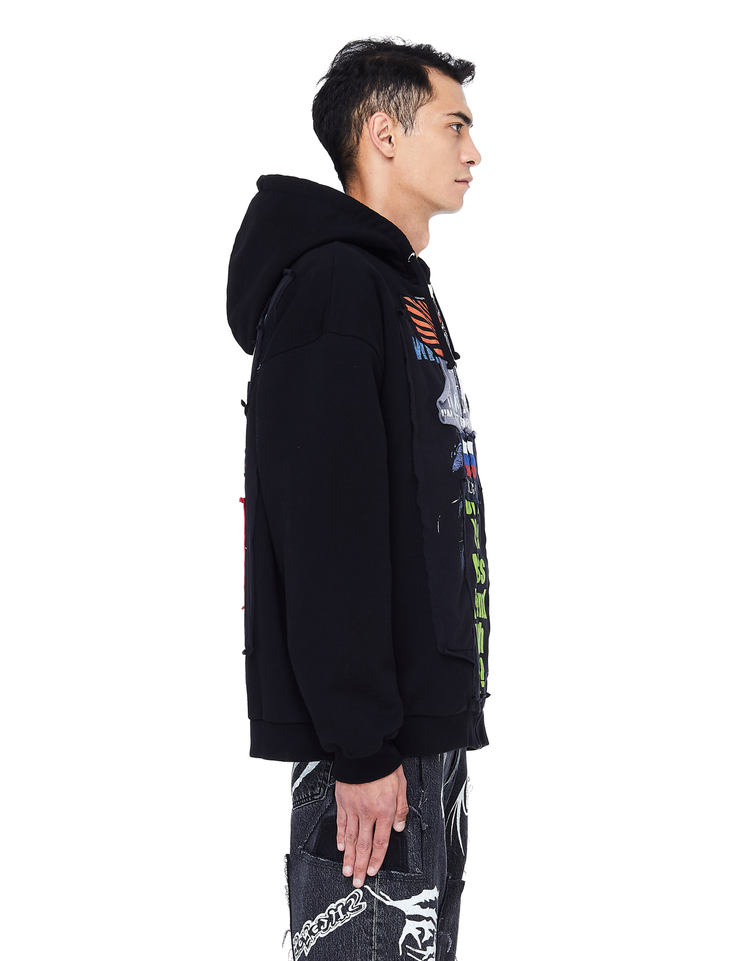 VETEMENTS Russia Printed Zip Up Hoodie