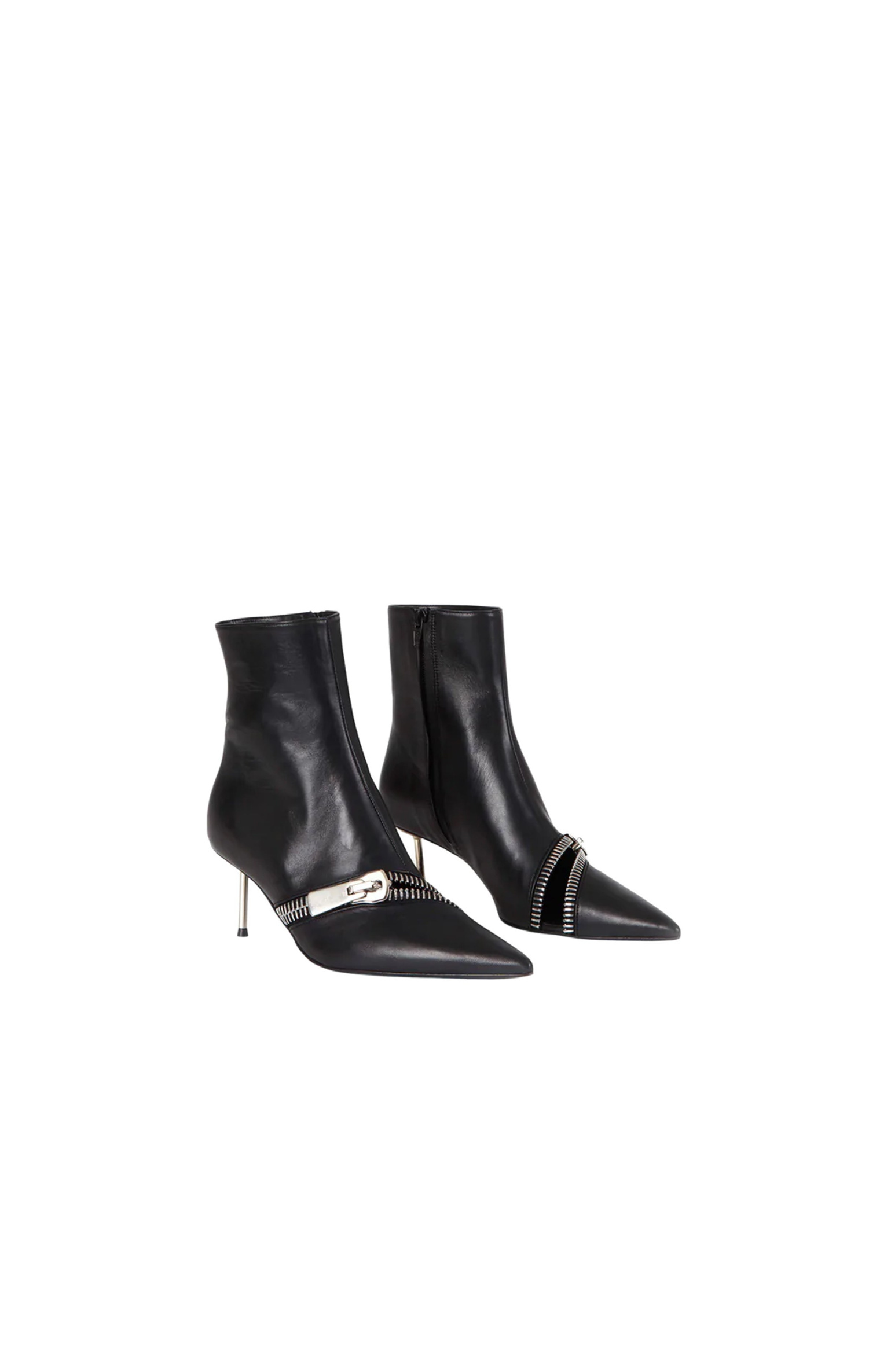 Coperni Zip Ankle Black Leather Boot