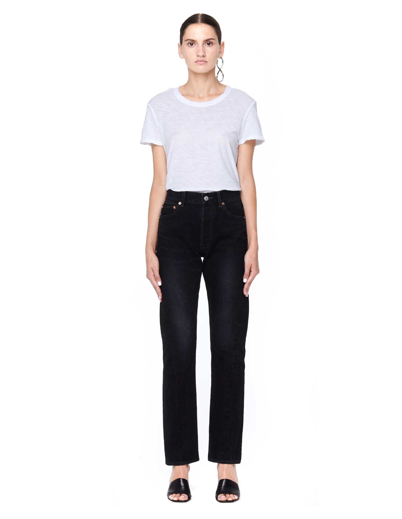 James Perse White Cotton T-Shirt