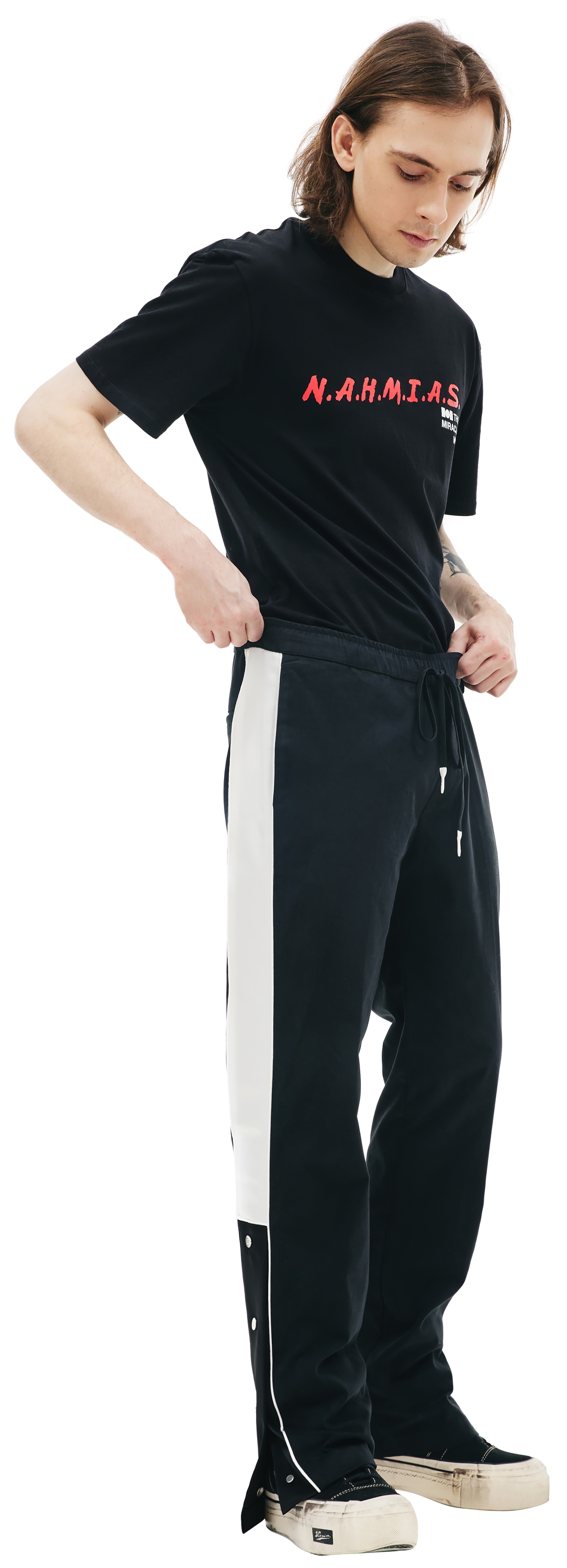 Nahmias Black drawstring sweatpants