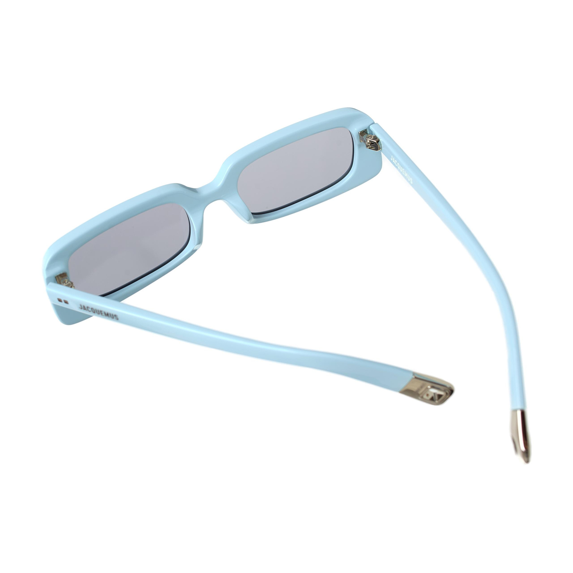 JACQUEMUS Очки-JAC47C2SUN/AZZURO, прямоугольные, голубые