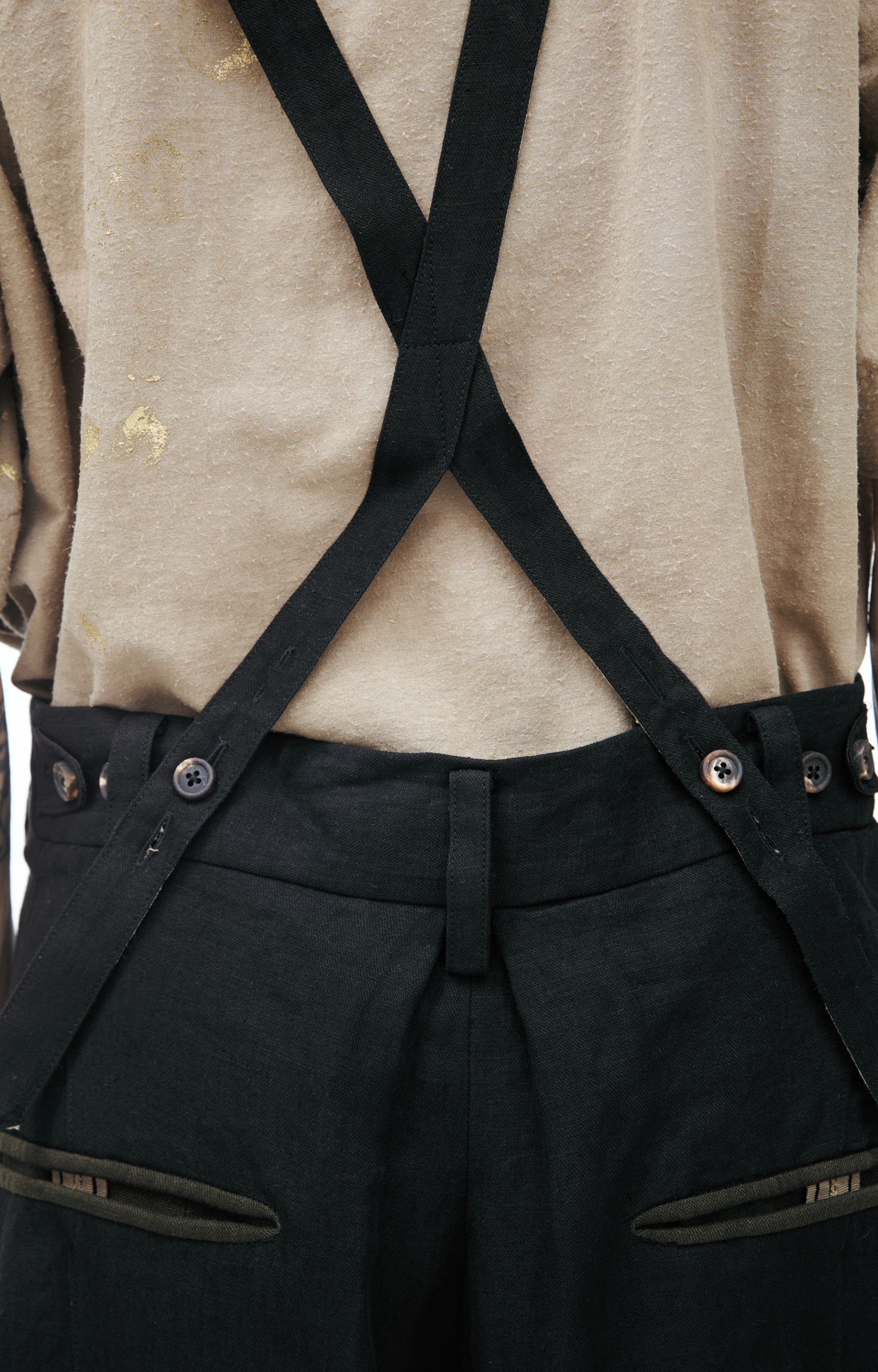 Ziggy Chen Wide-leg trousers with suspenders