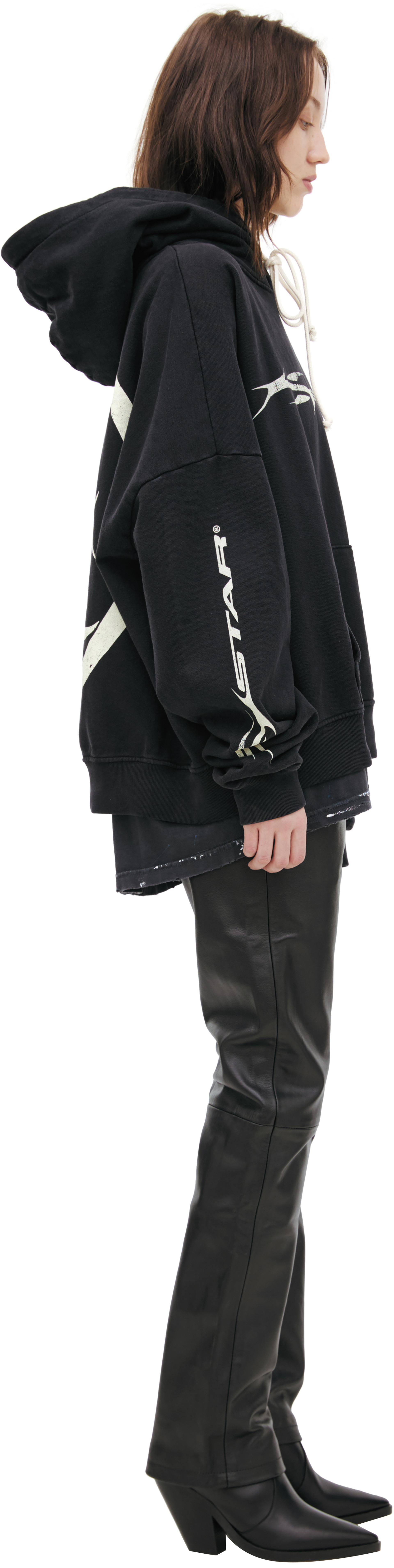 Hellstar Black print hoodie