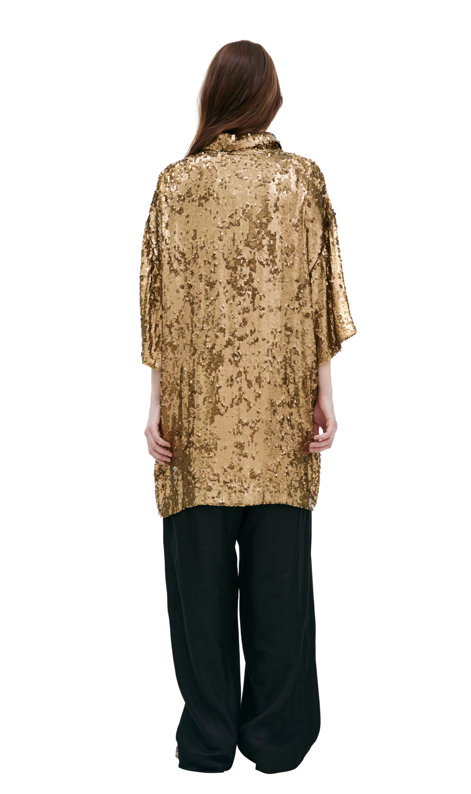 Dries Van Noten Oversize sequin shirt