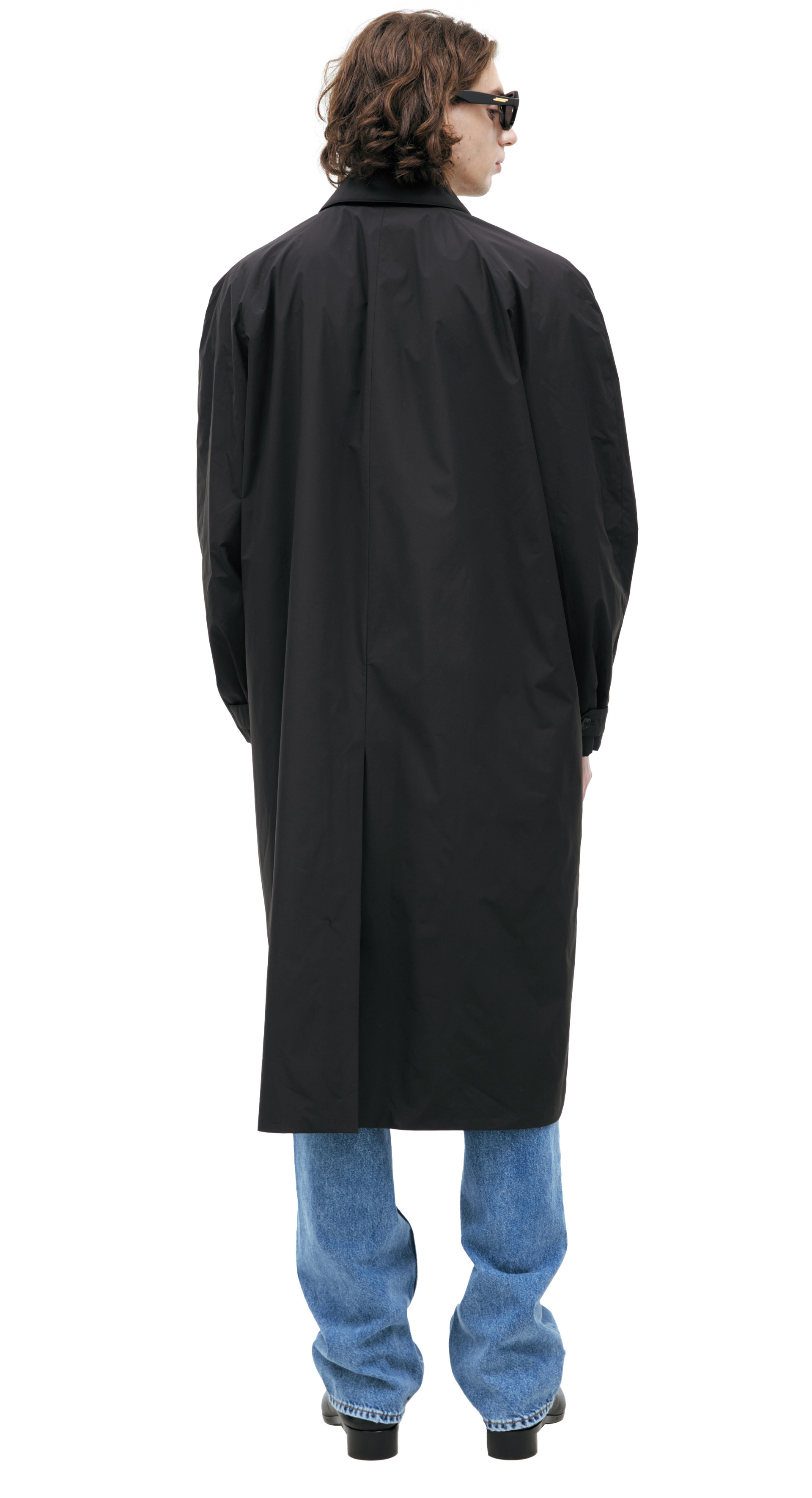 The Row Black buttoned coat