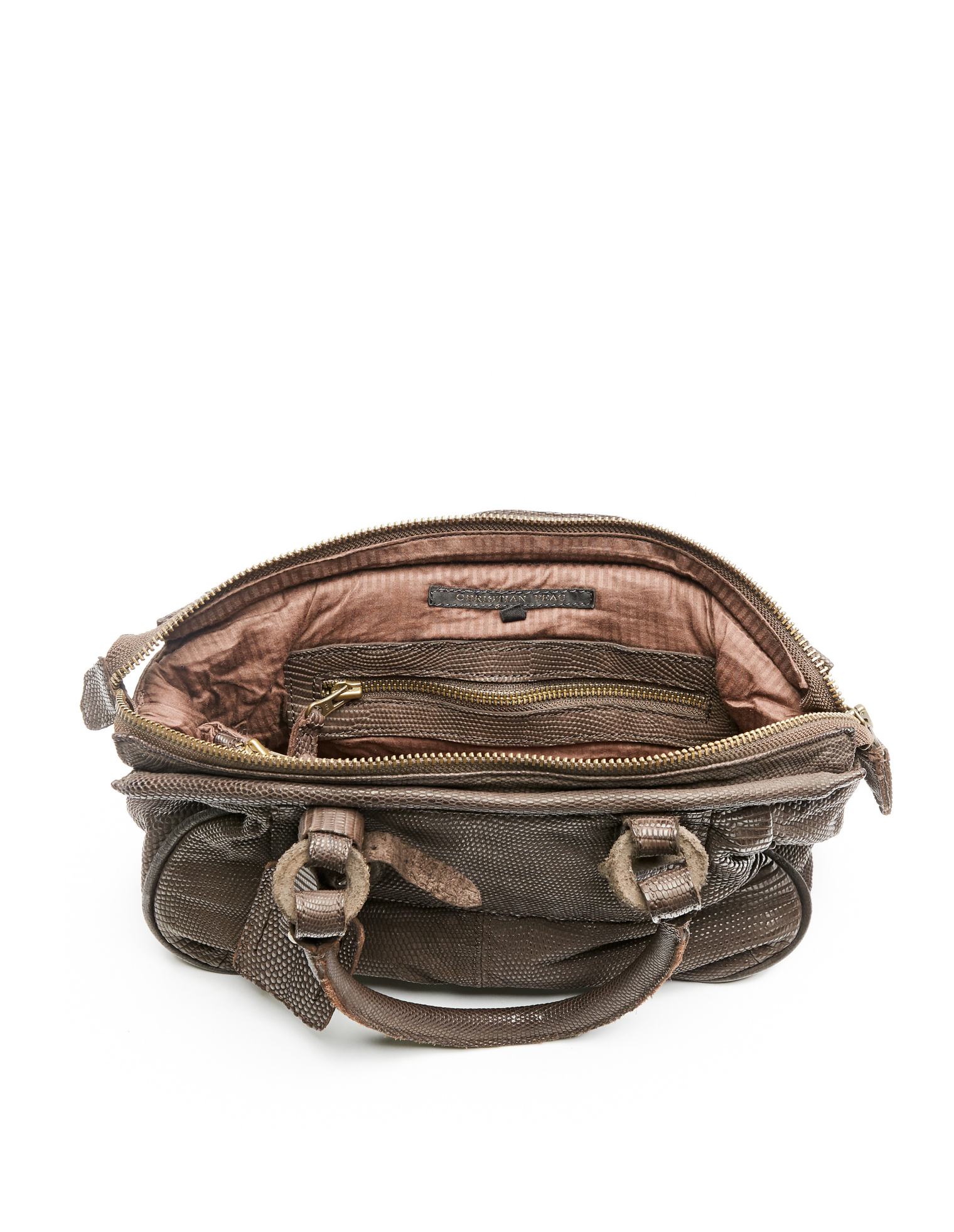 Christian Peau Iguana leather bag