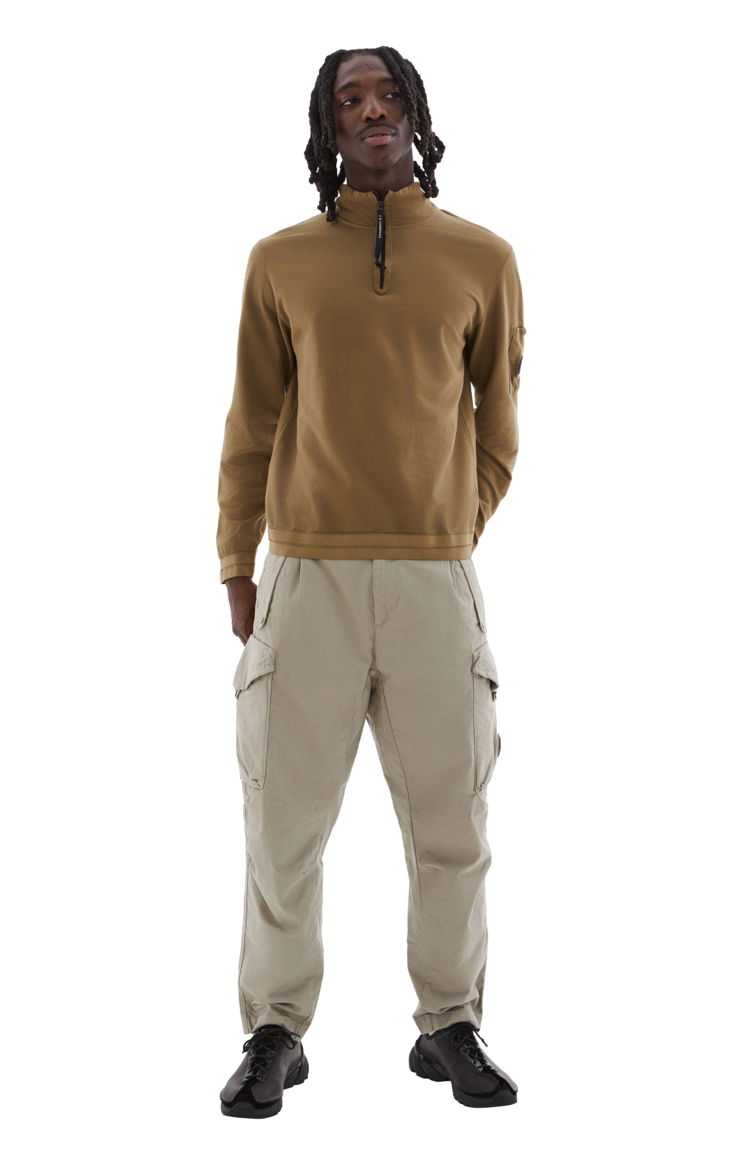 C.P. Company Light Fleece Zipped Sweatshirt