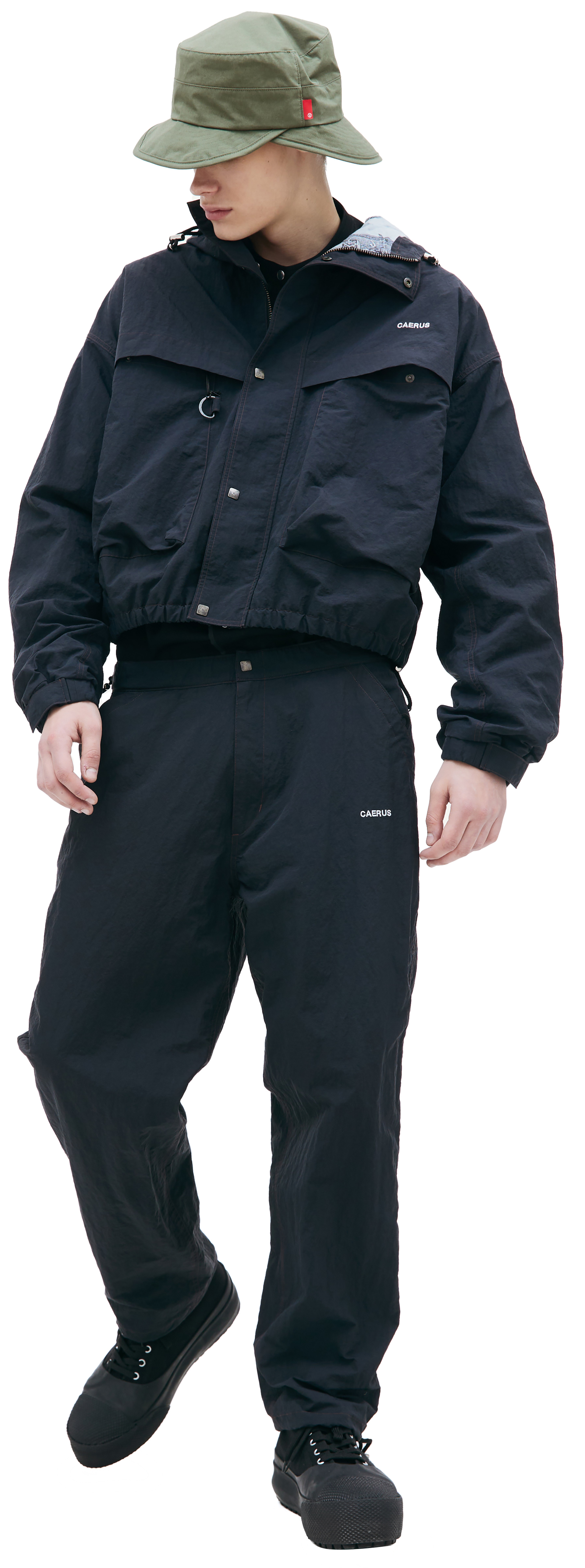 CAERUS Nylon jacket with embroidery