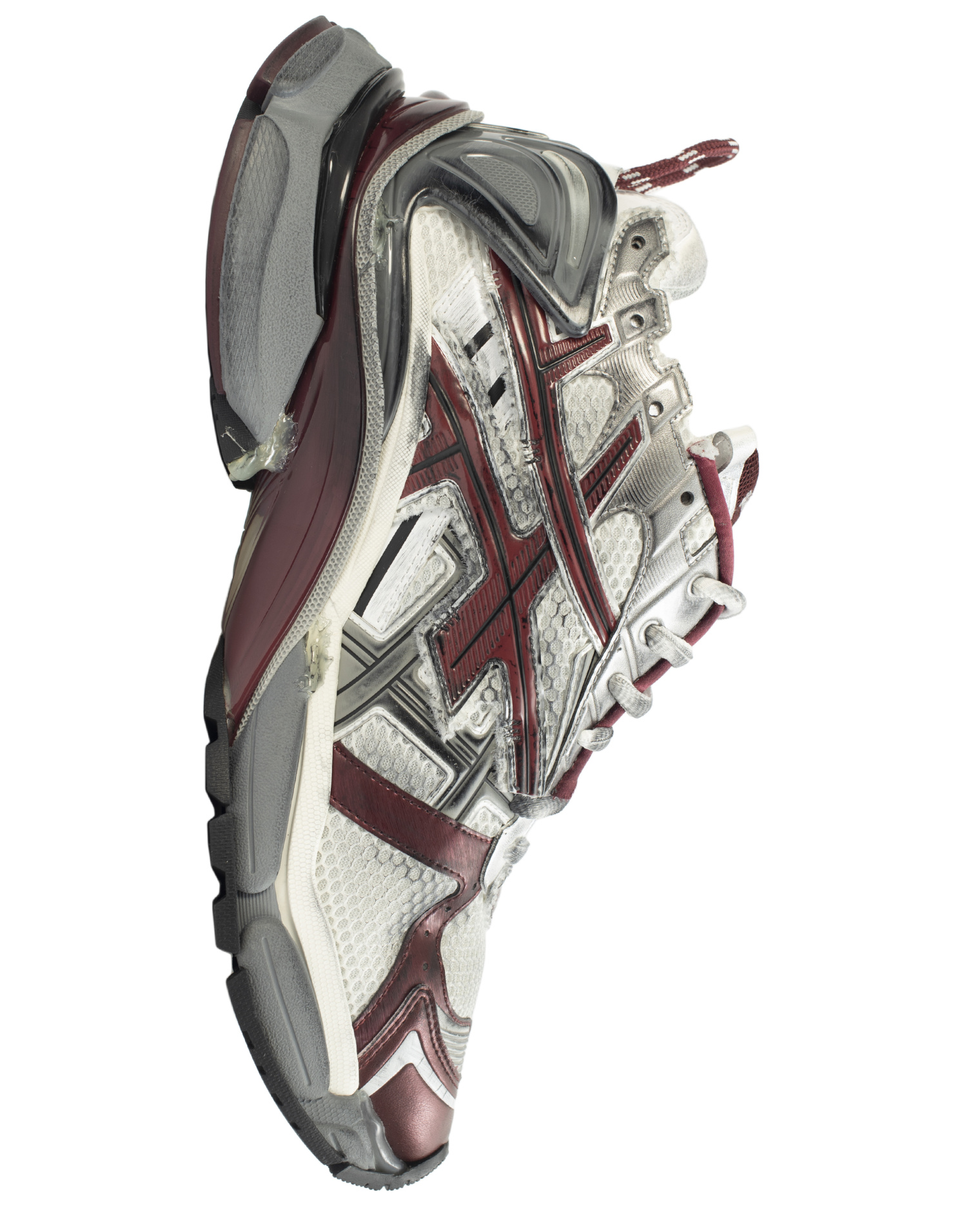Balenciaga Runner Sneakers in grey/burgundy