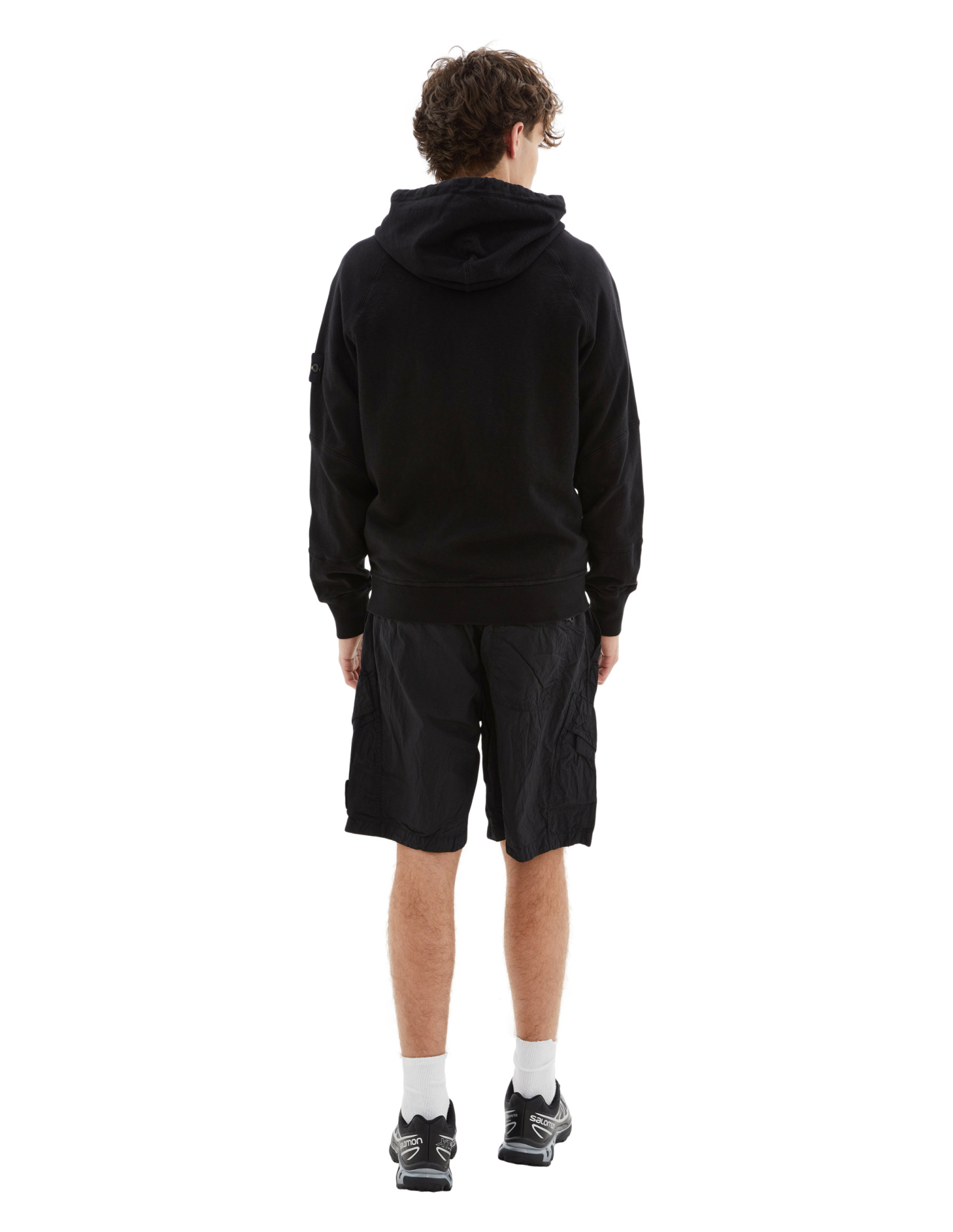 Stone Island Black hoodie with zipper