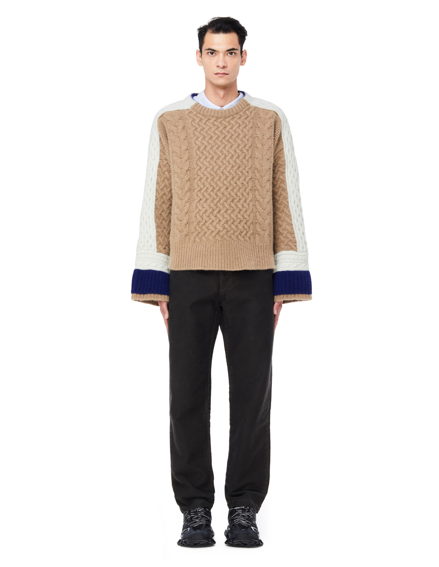Haider Ackermann Angora Wool Mix Beige Sweater