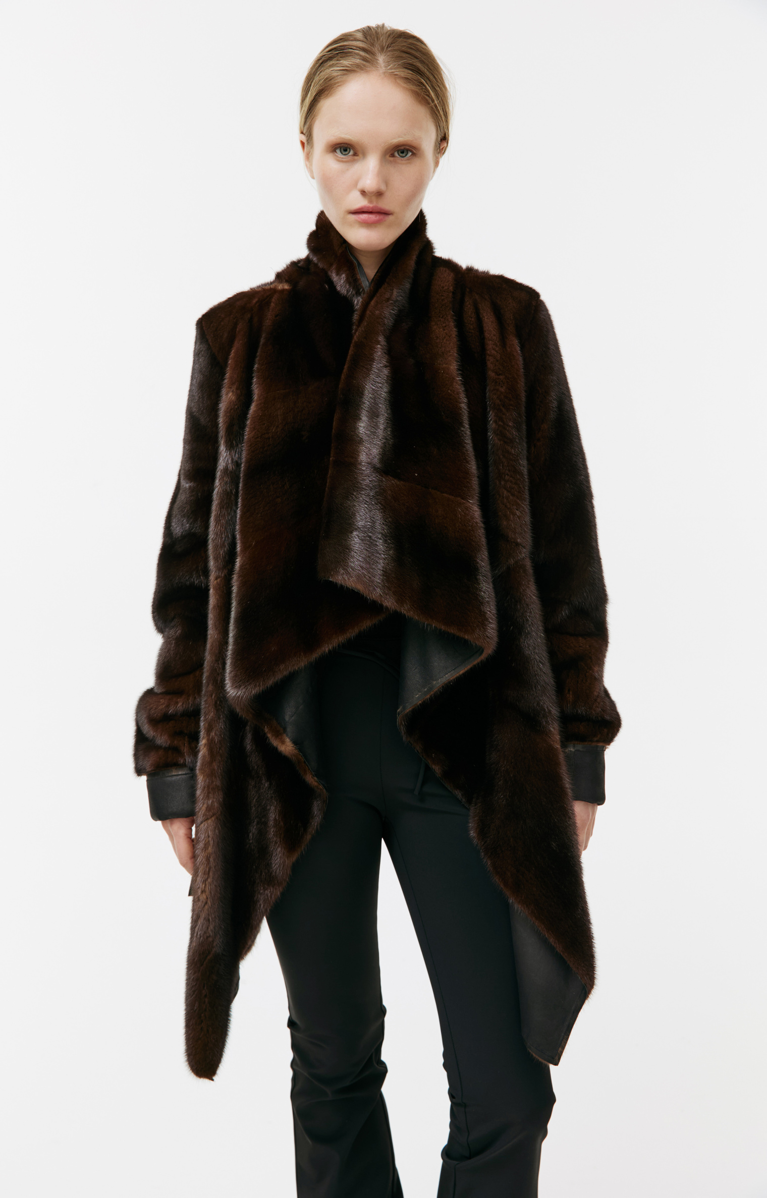 HUN Rick Owens Double-faced Mink Fur Coat