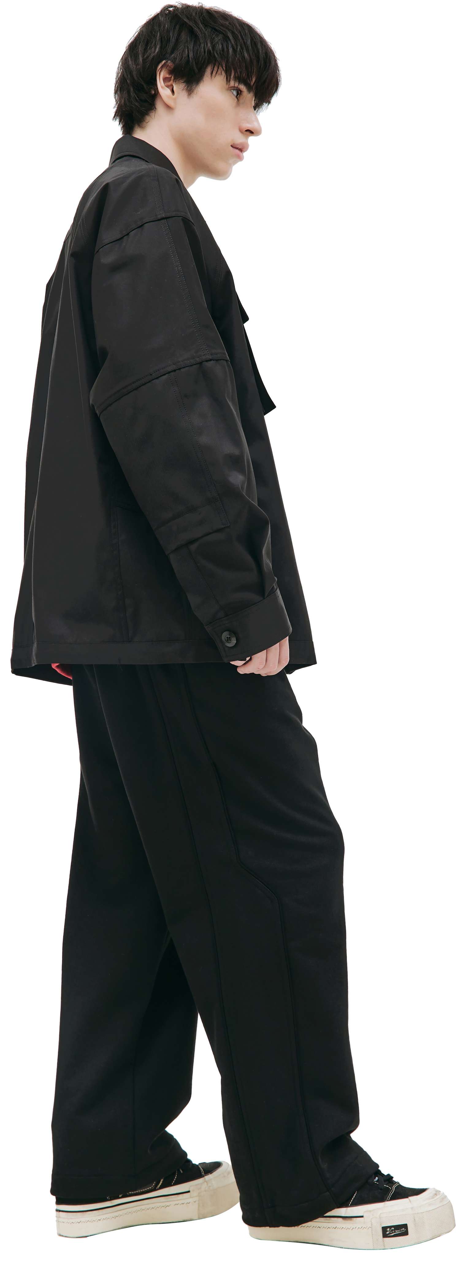 Juun.J Черная куртка с накладными карманами