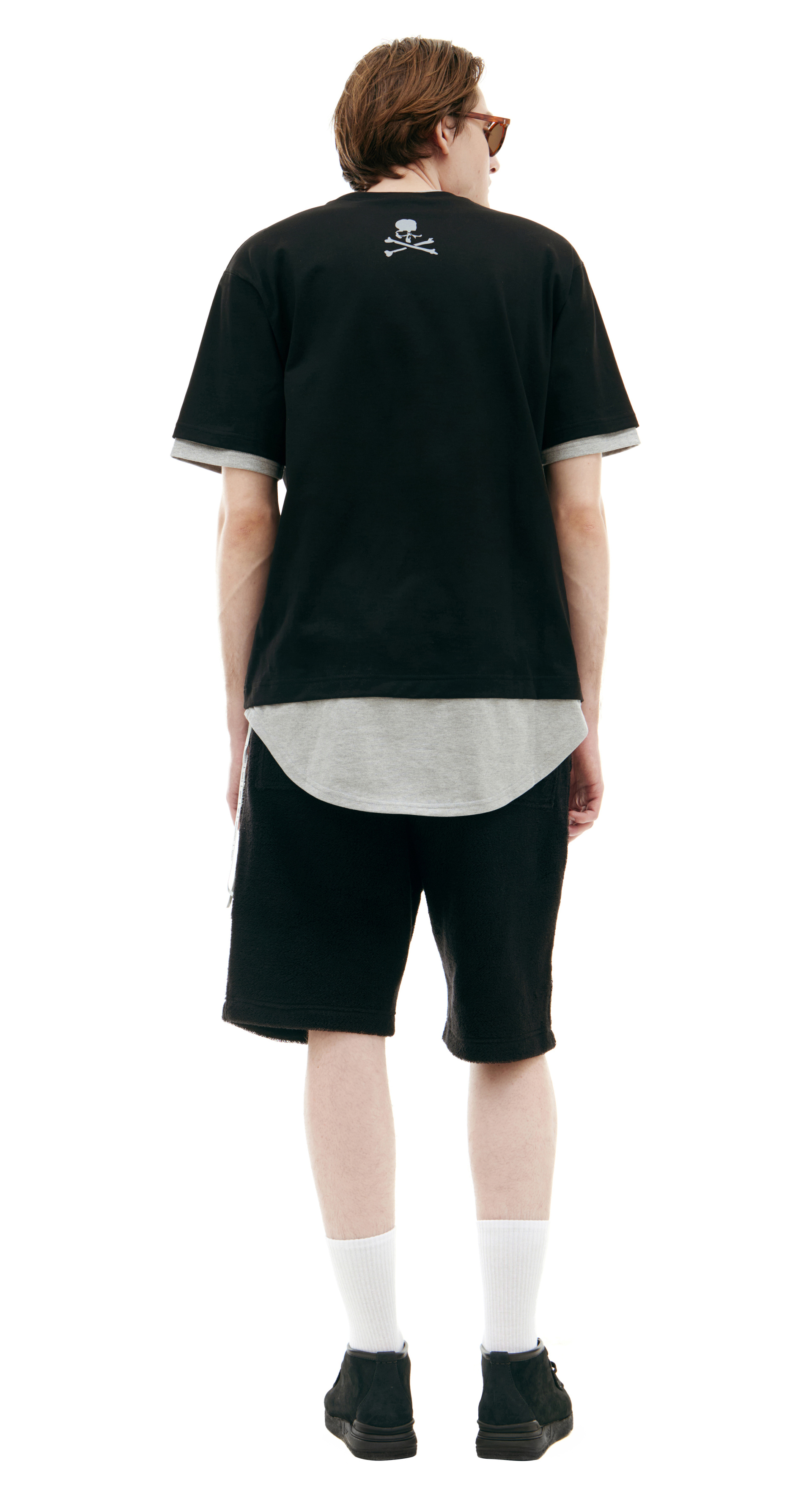 Mastermind WORLD Double-layer logo t-shirt