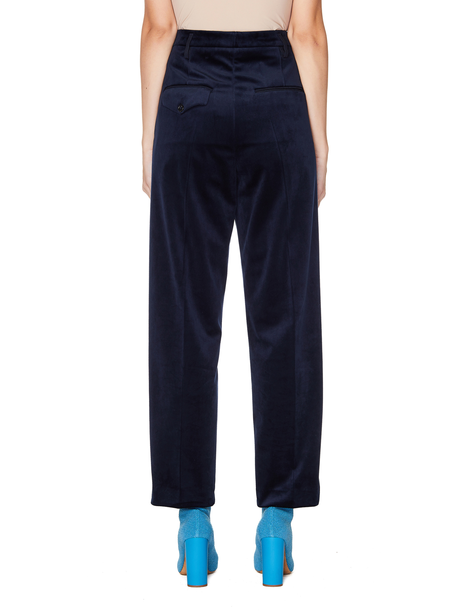 Golden Goose Navy Blue Velvet Trousers