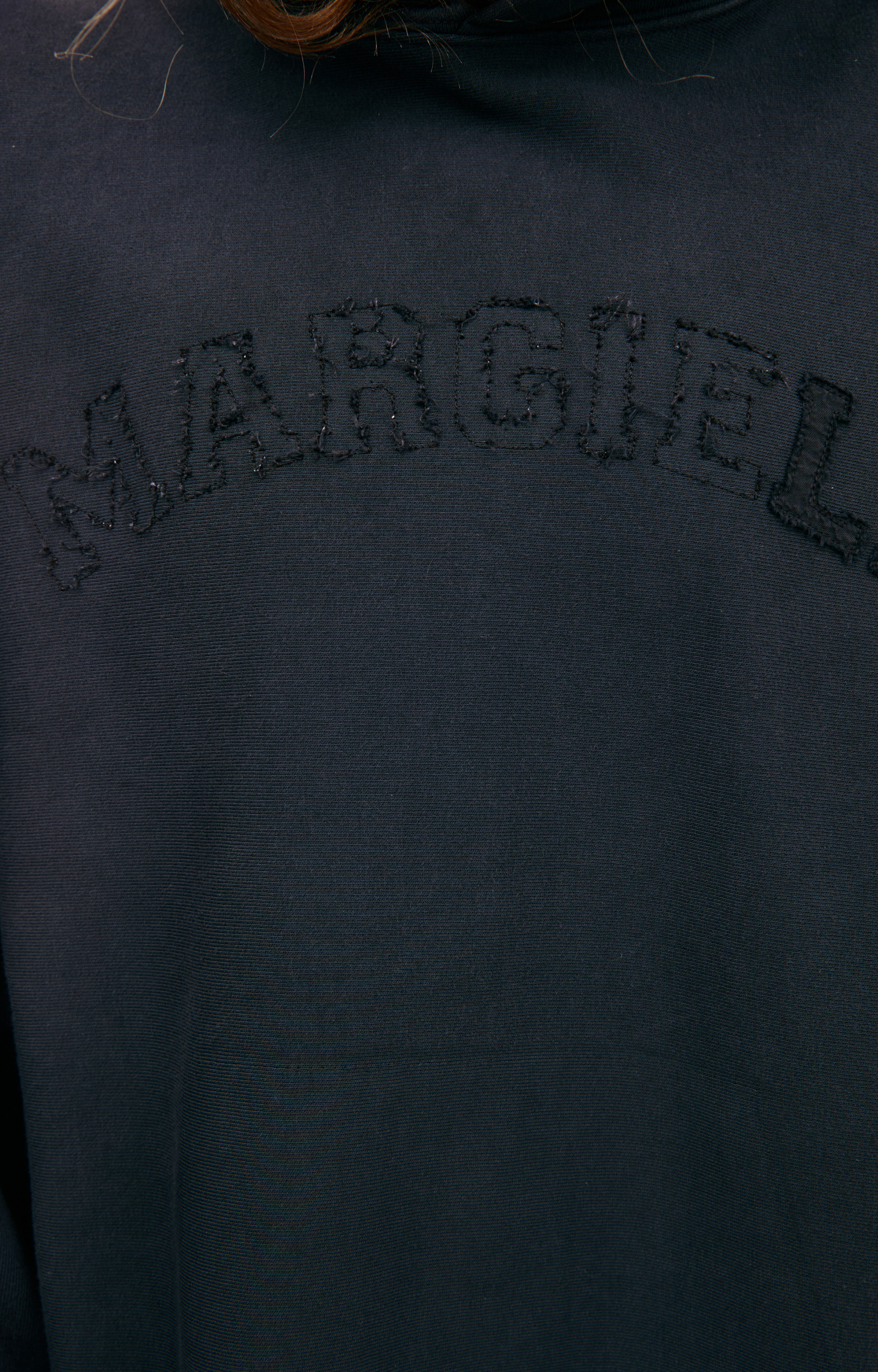 Maison Margiela Black logo hoodie
