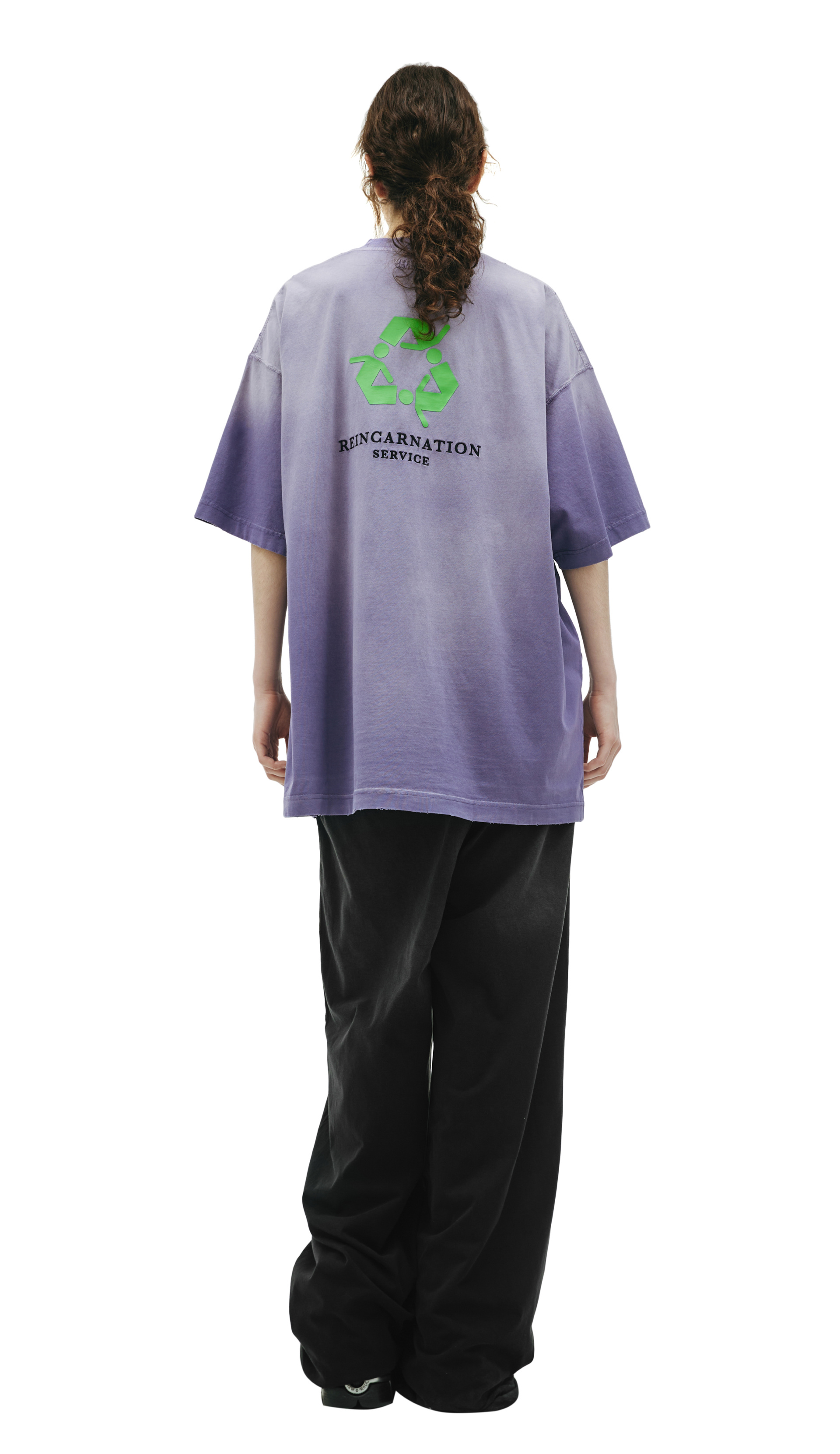 VETEMENTS Purple oversized t-shirt