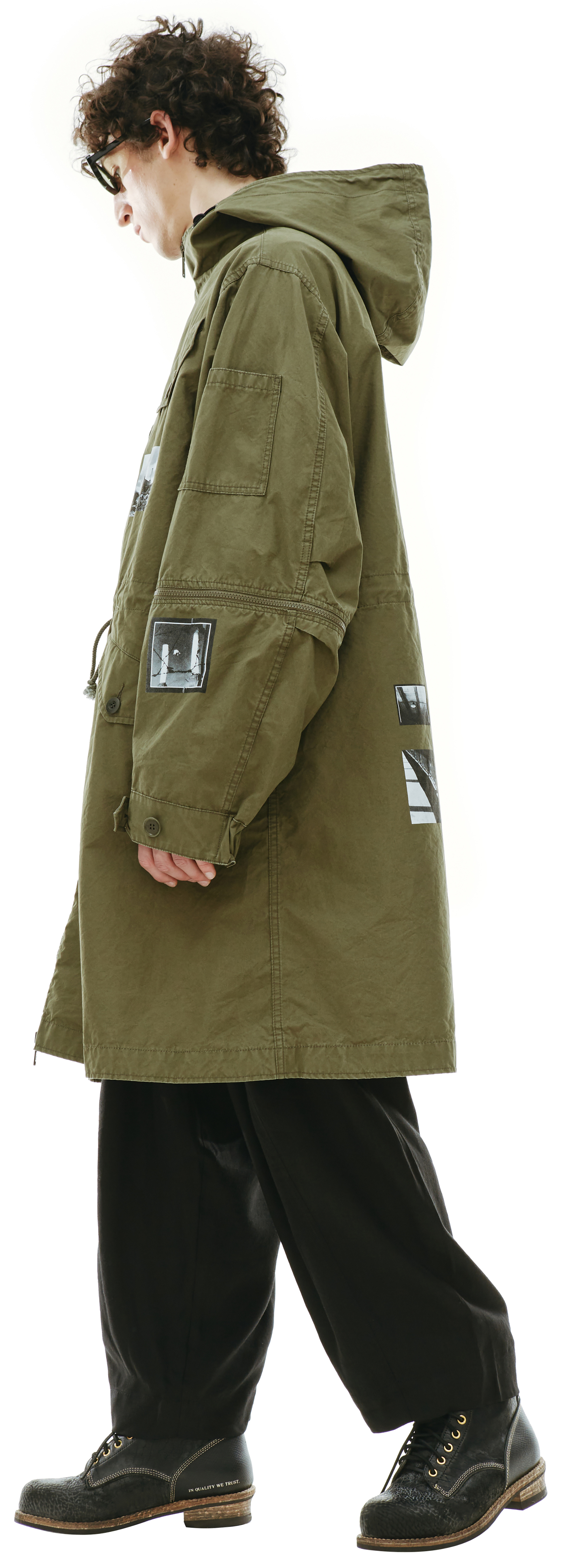 Undercover Pink Floyd Graphics Printed Coat