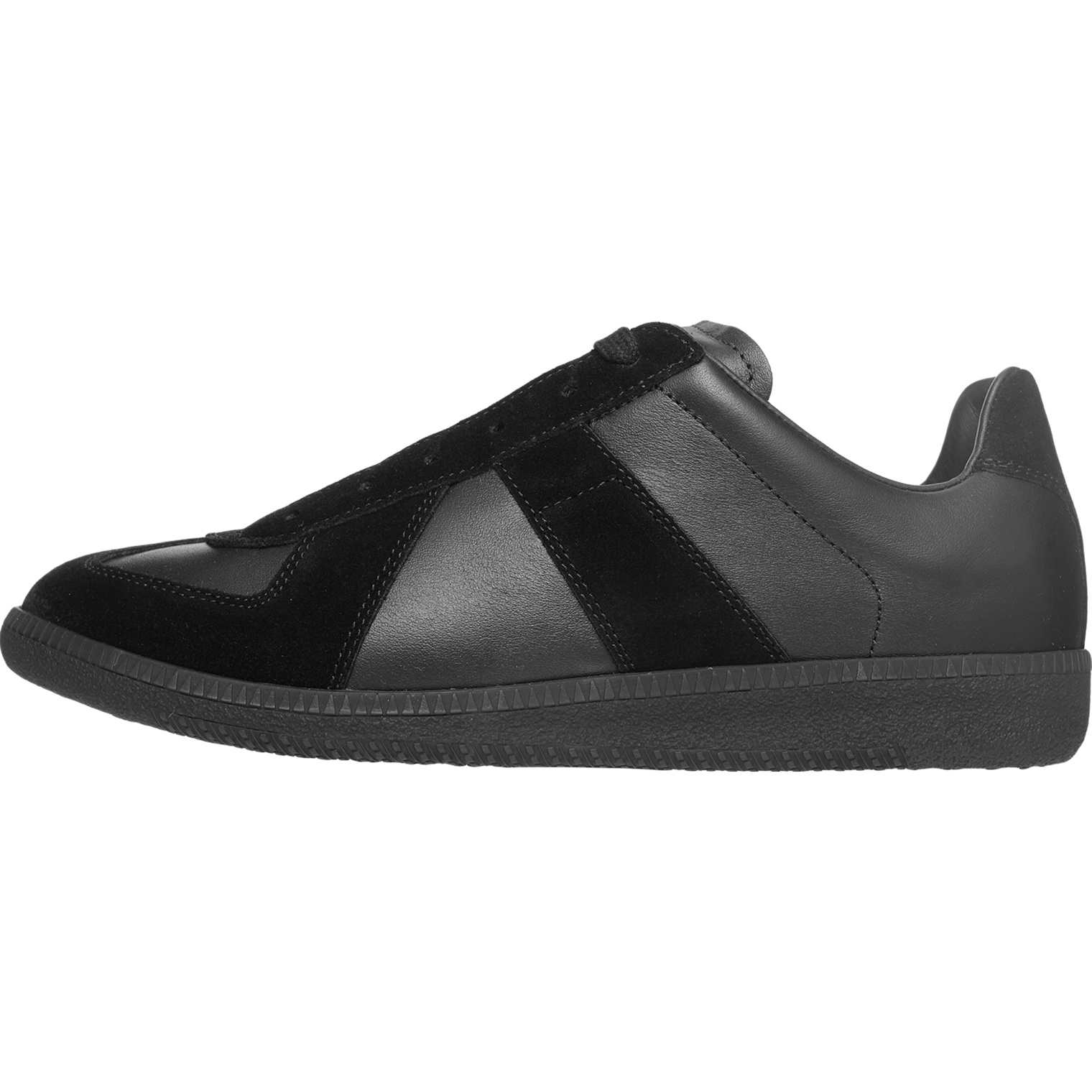 Maison Margiela Black Replica leather sneakers