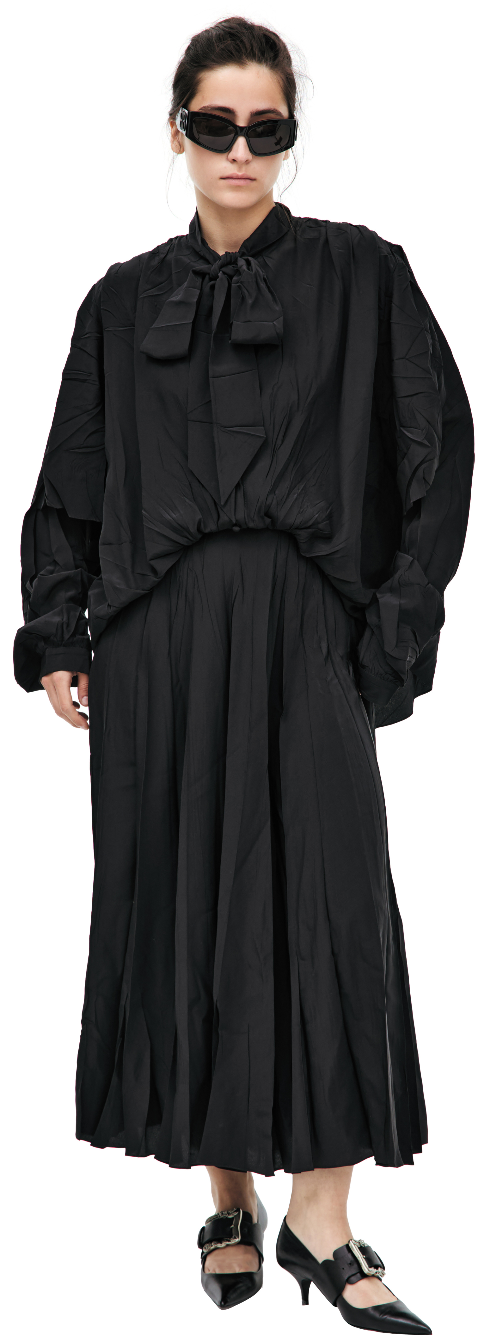 Balenciaga Silk dress with bow