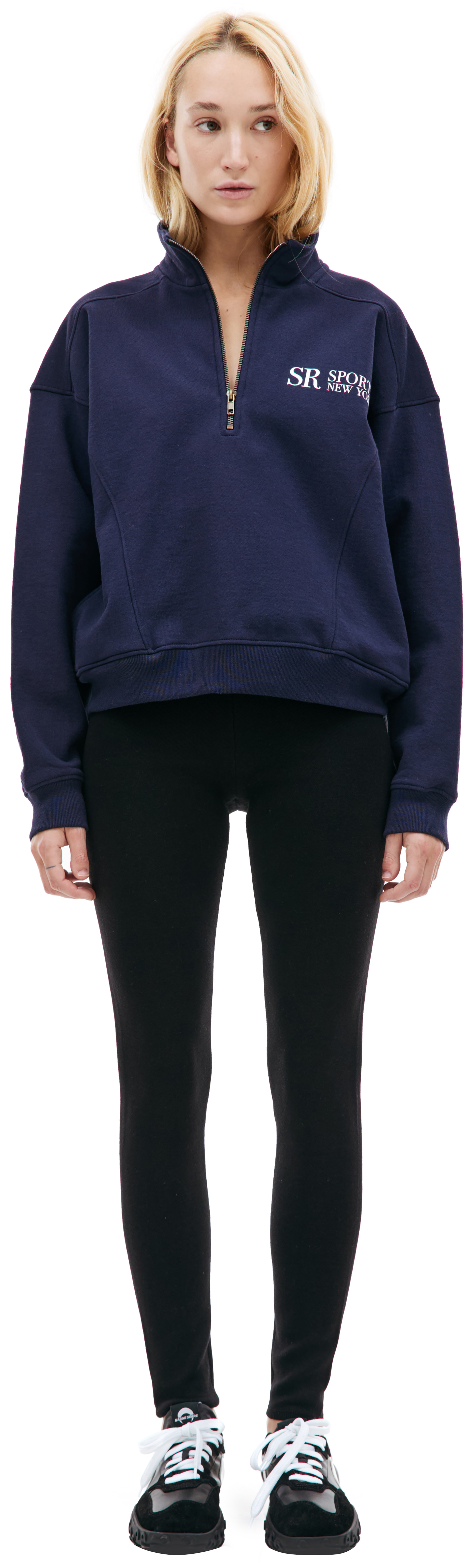 SPORTY & RICH SR Sports zip up sweatshirt