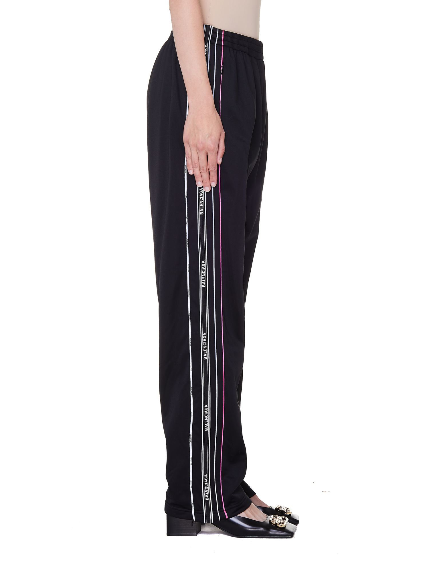 Balenciaga Black Striped Tracksuit Pants
