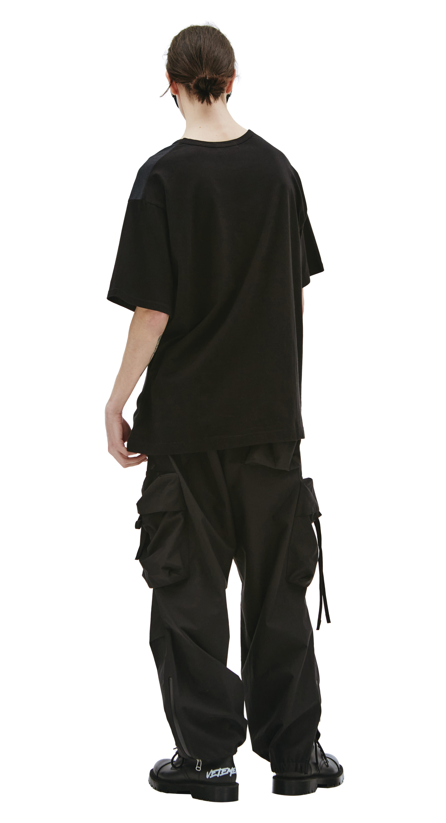 Balenciaga Черная футболка с принтом