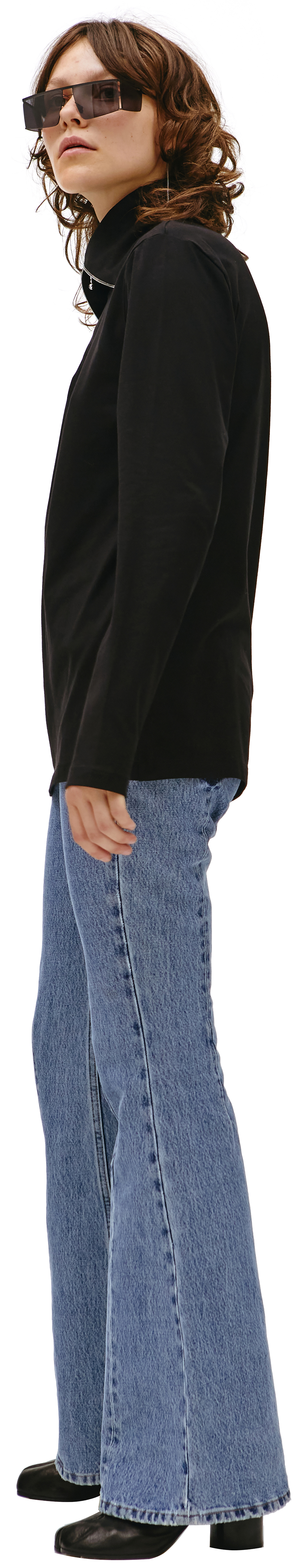 Jil Sander Zip Collar Cotton Longsleeve