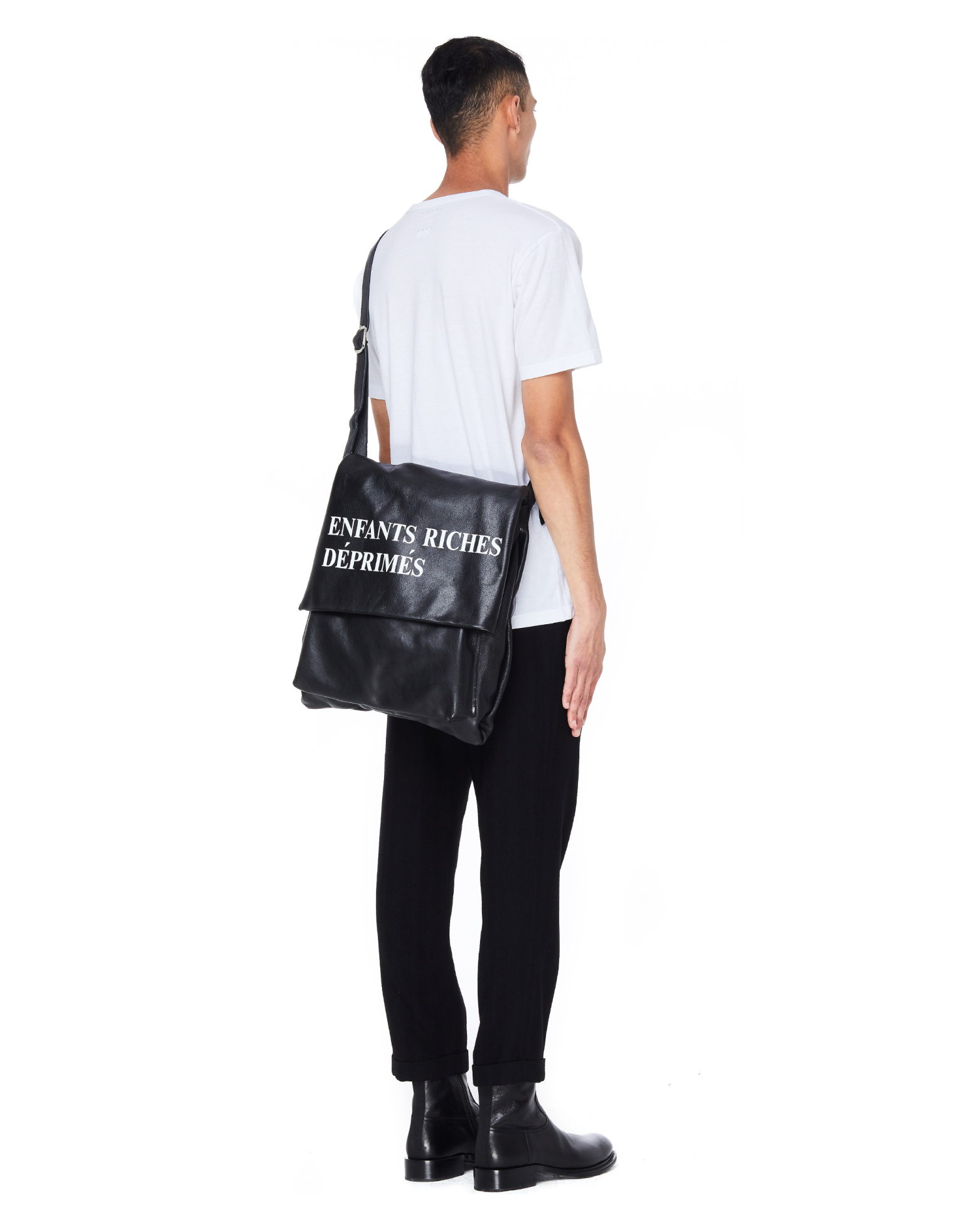 Enfants Riches Déprimés Black E.R.D. Logo Leather Satchel