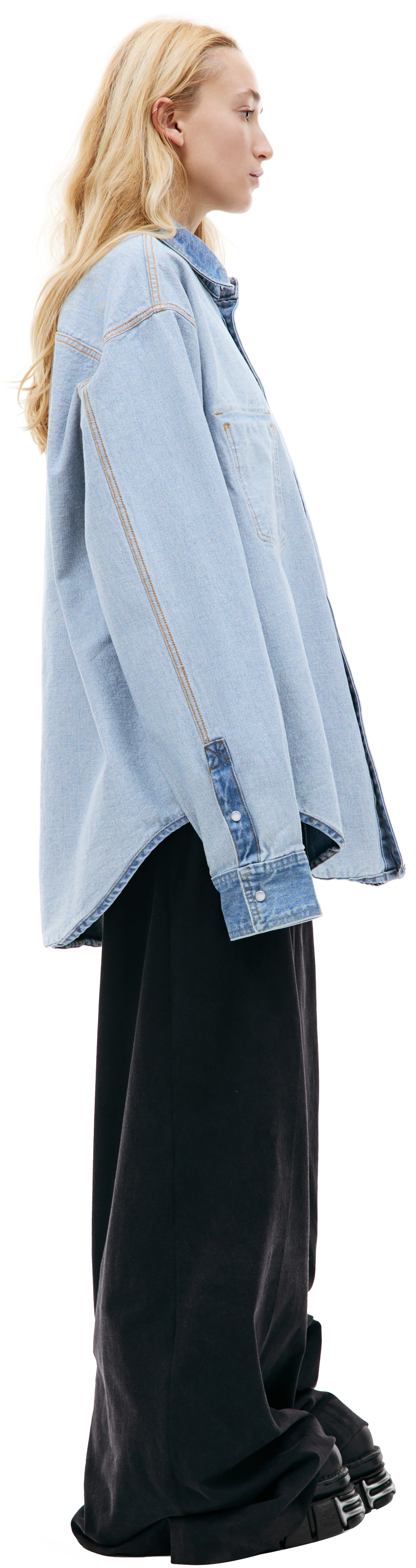 VETEMENTS Inside-out denim shirt