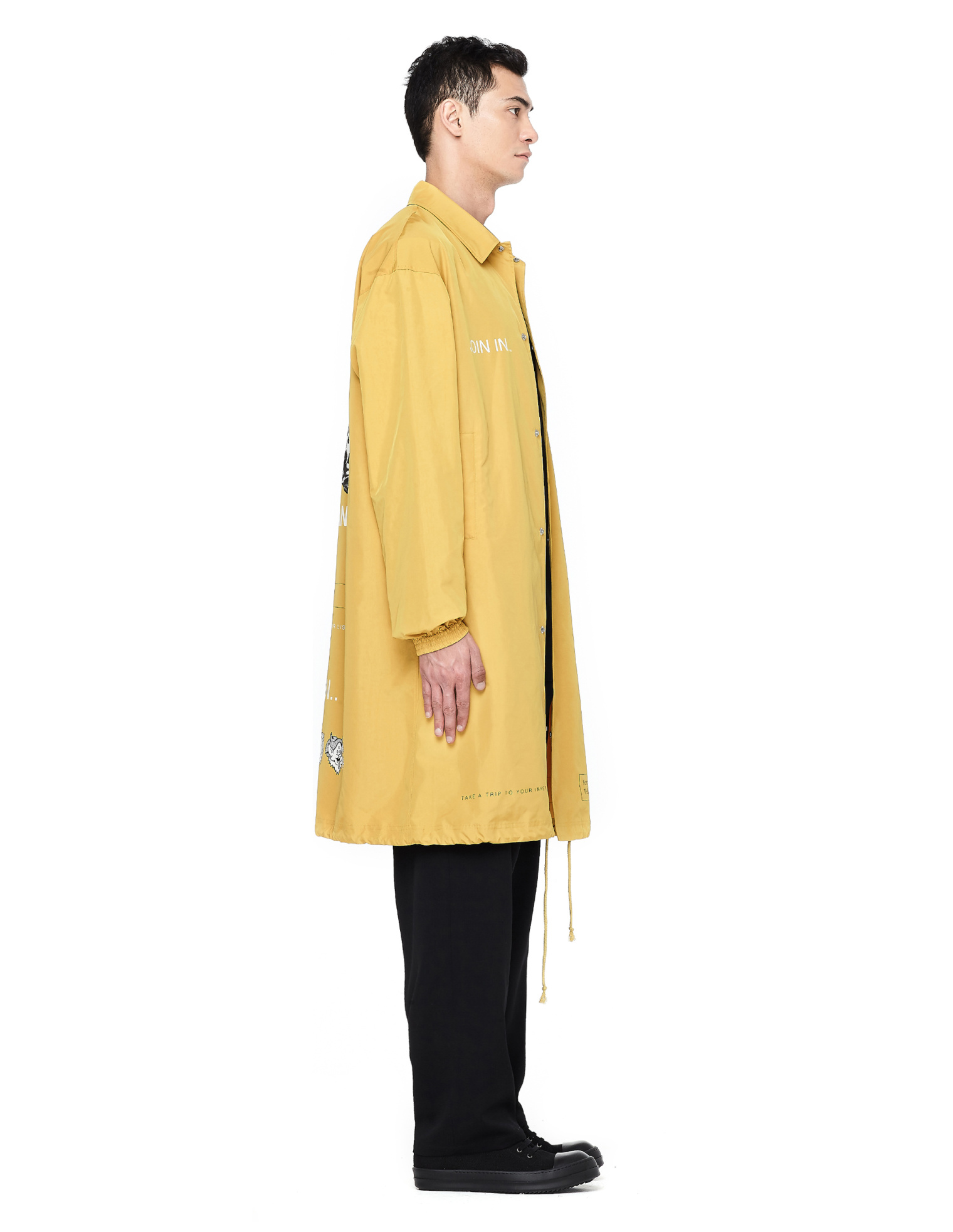 Undercover Yellow Printed Raincoat