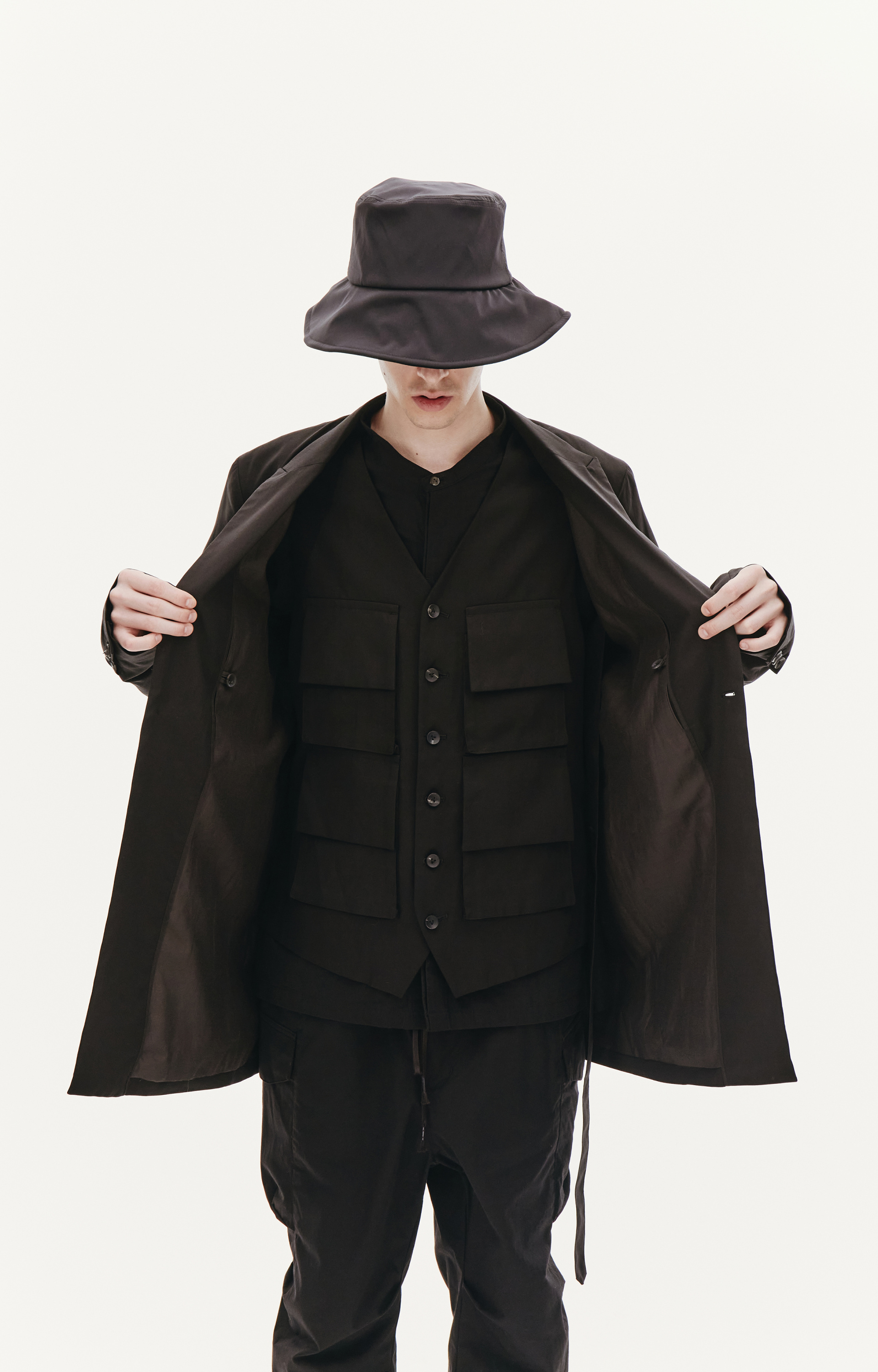 The Viridi-Anne Black Cotton Jacket