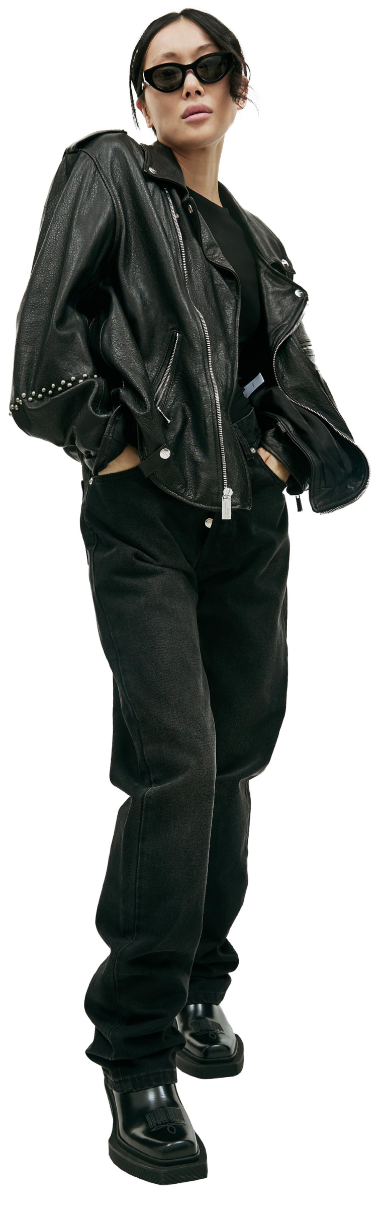 Enfants Riches Deprimes Black leather jacket