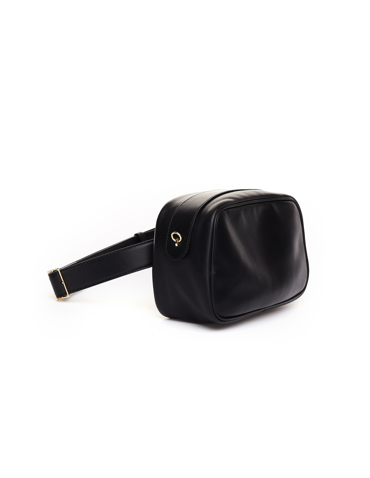 The Row Black Leather Waist Bag
