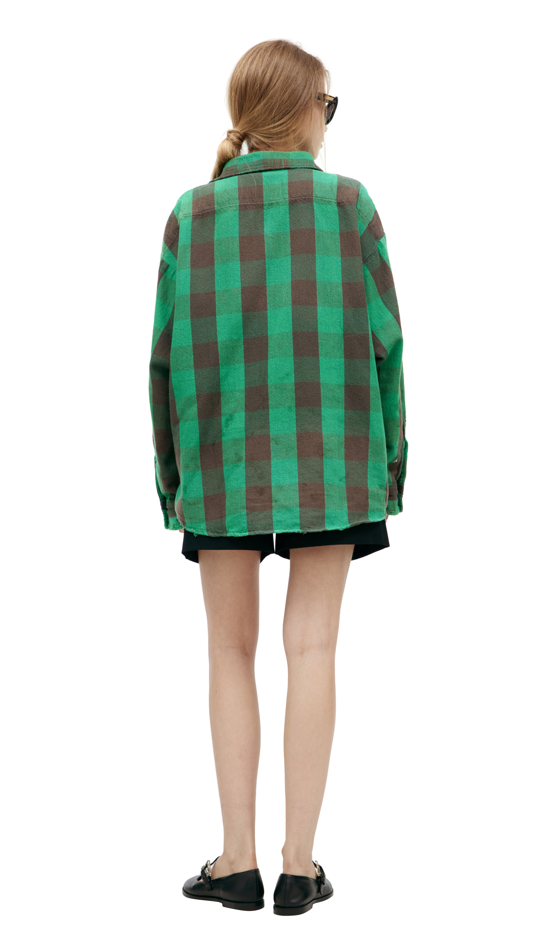 Saint Mxxxxxx Oversize plaid shirt