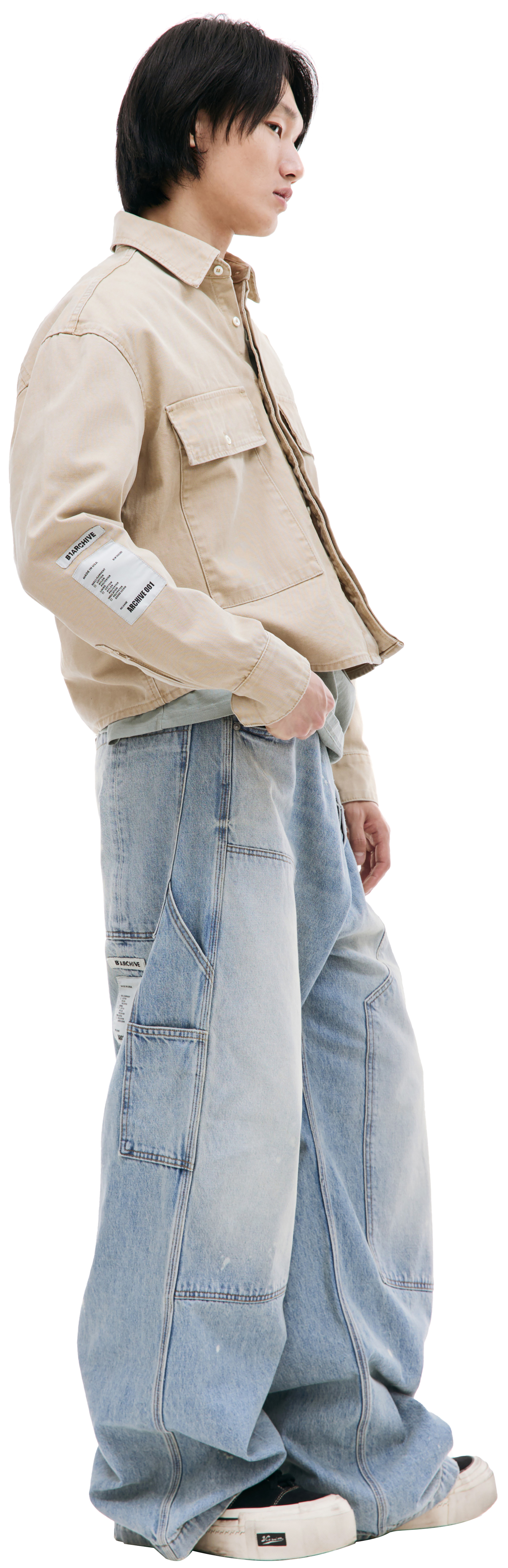 B1ARCHIVE Printed denim shirt