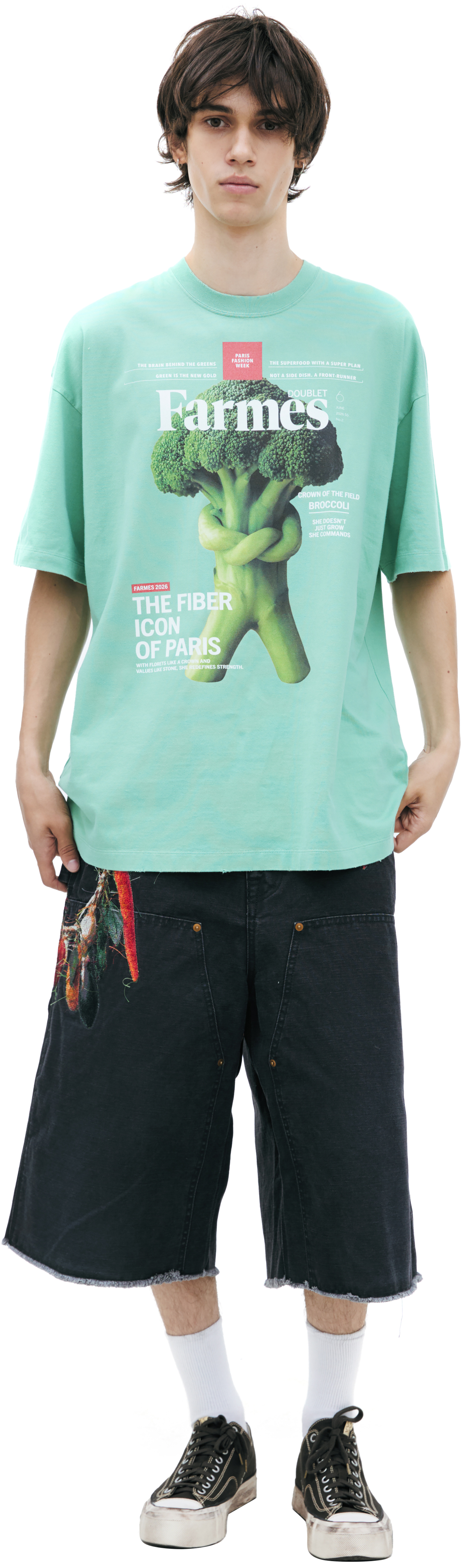 Doublet Green T-shirt with a print
