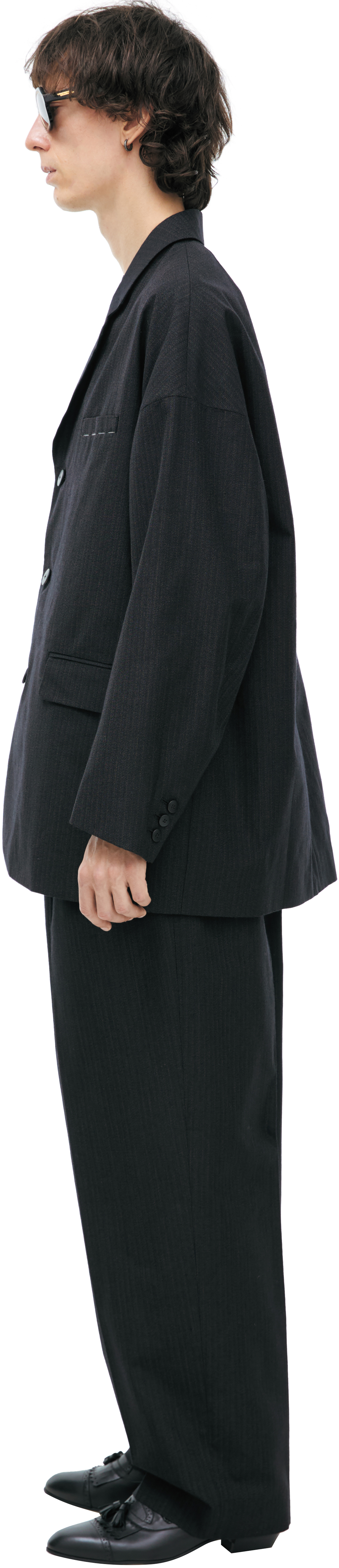 visvim Single-breasted striped blazer