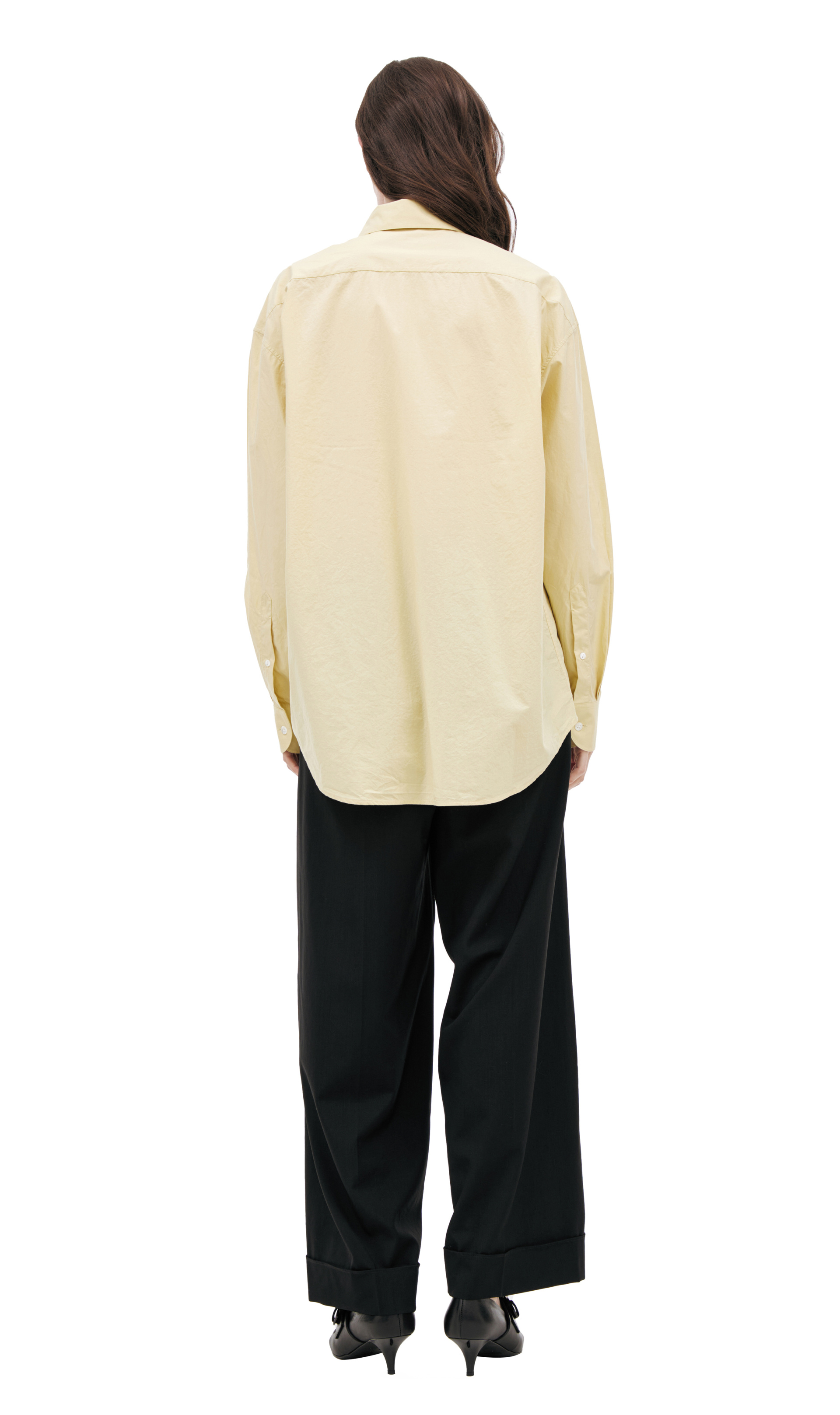 The Row Yellow cotton shirt