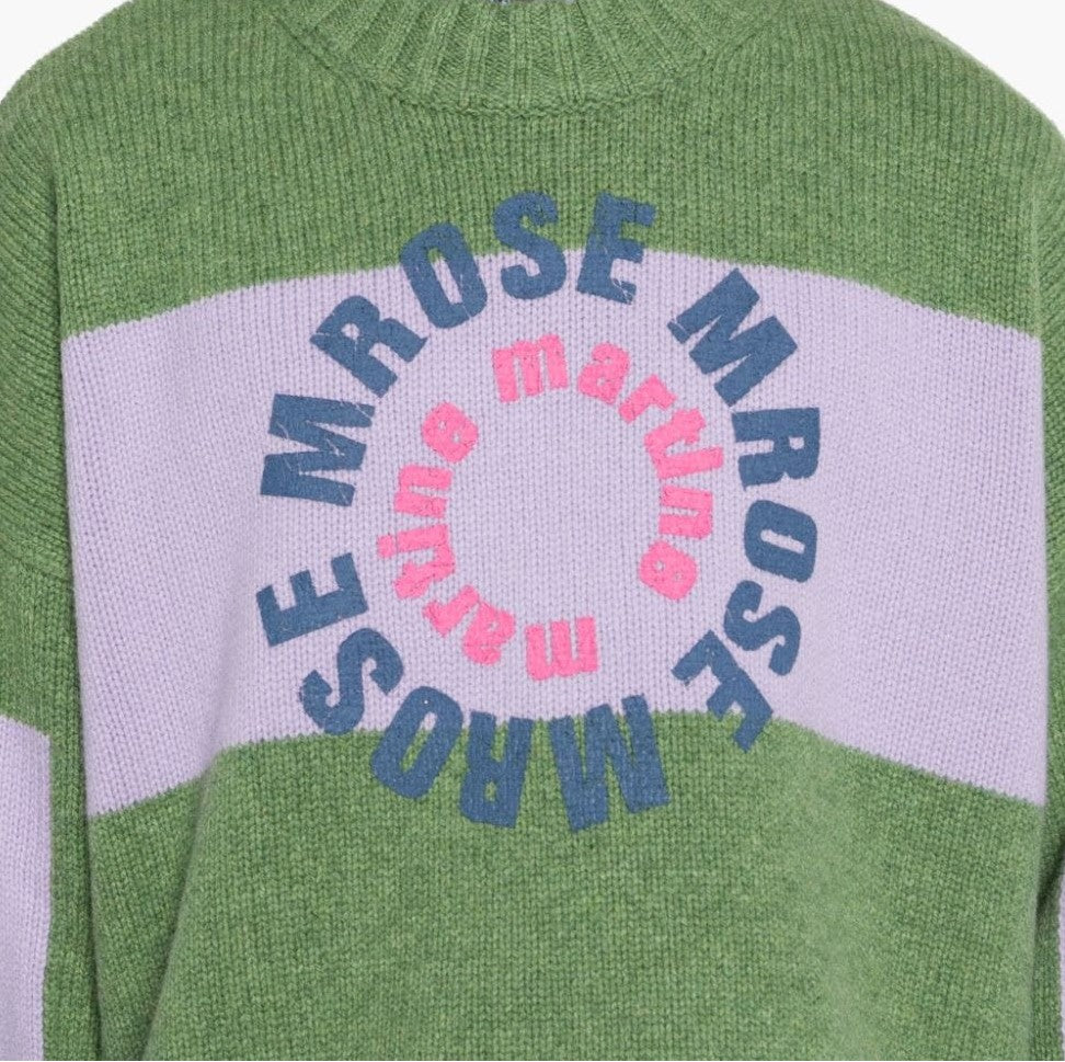 Martine Rose Intarsia Print Sweater