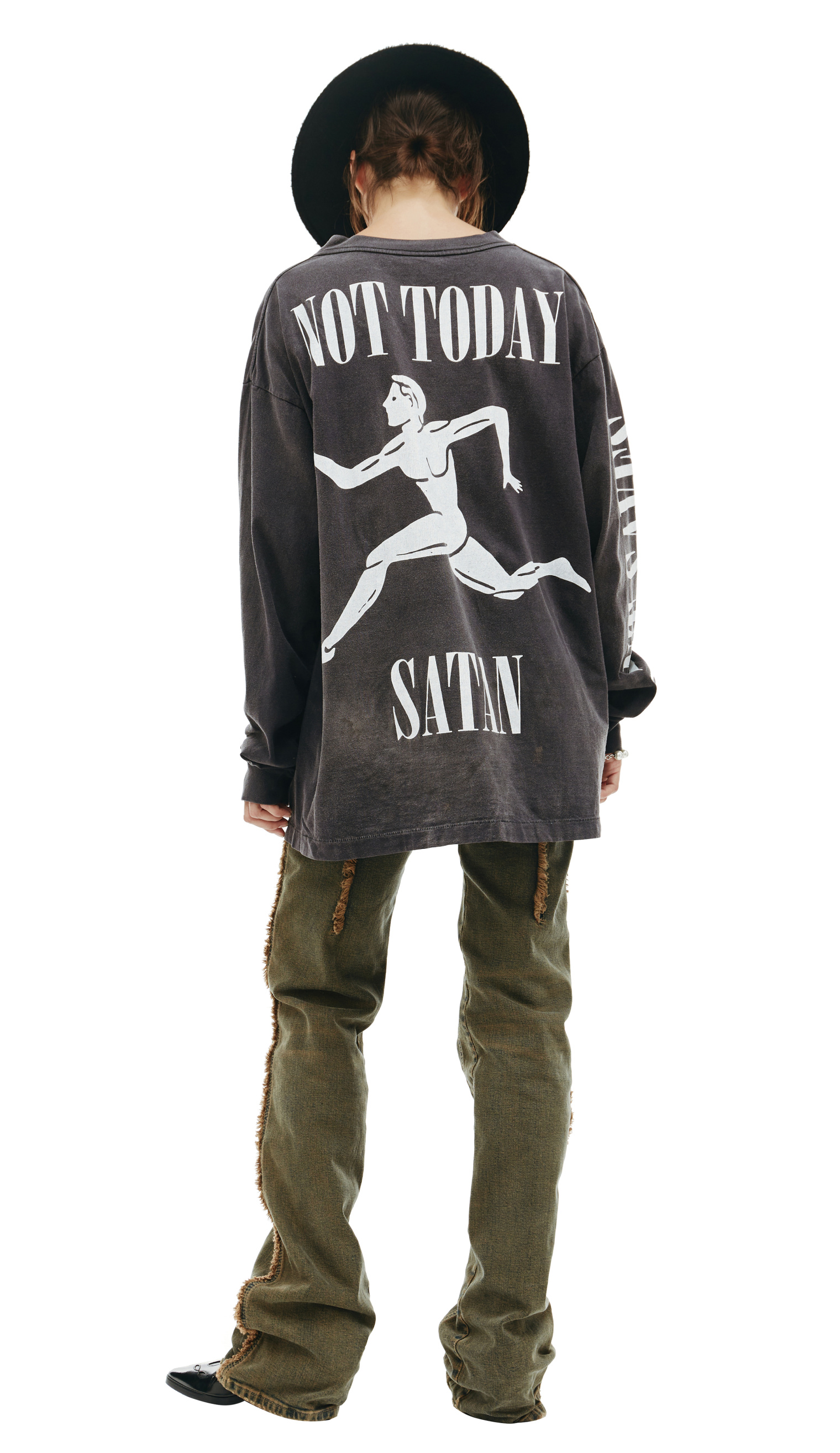 Saint Michael 666 printed longsleeve