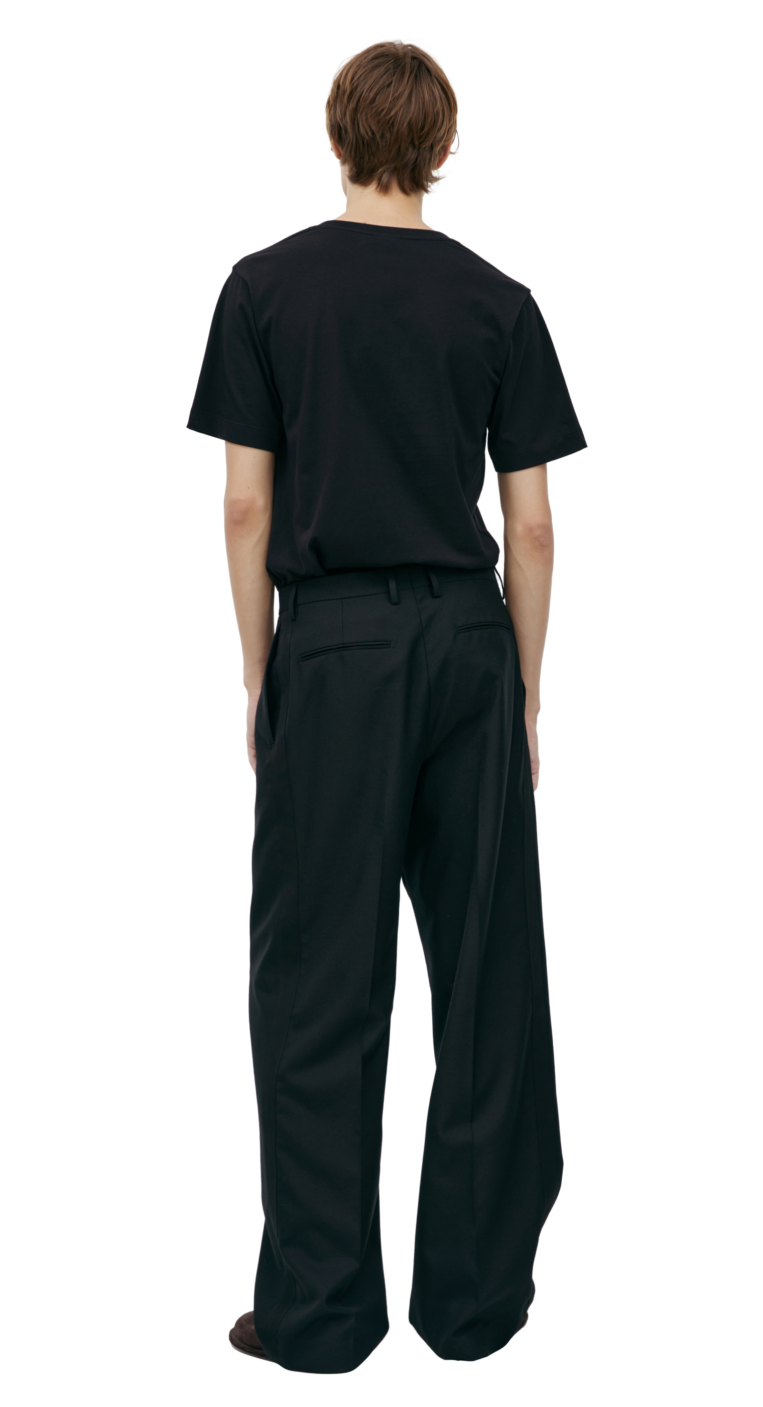 Dries Van Noten Straight trousers with arrows