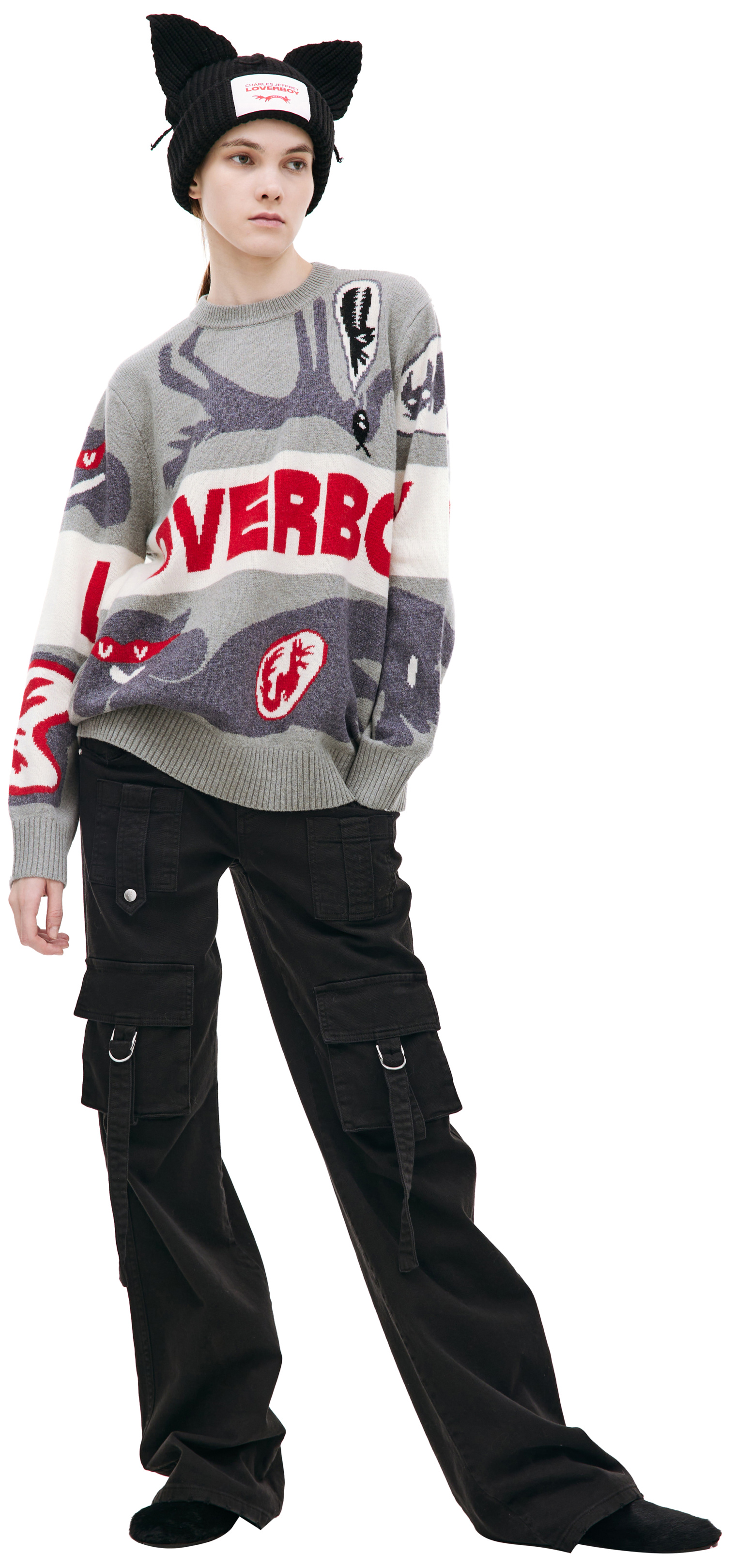 CHARLES JEFFREY LOVERBOY Loverboy logo sweater