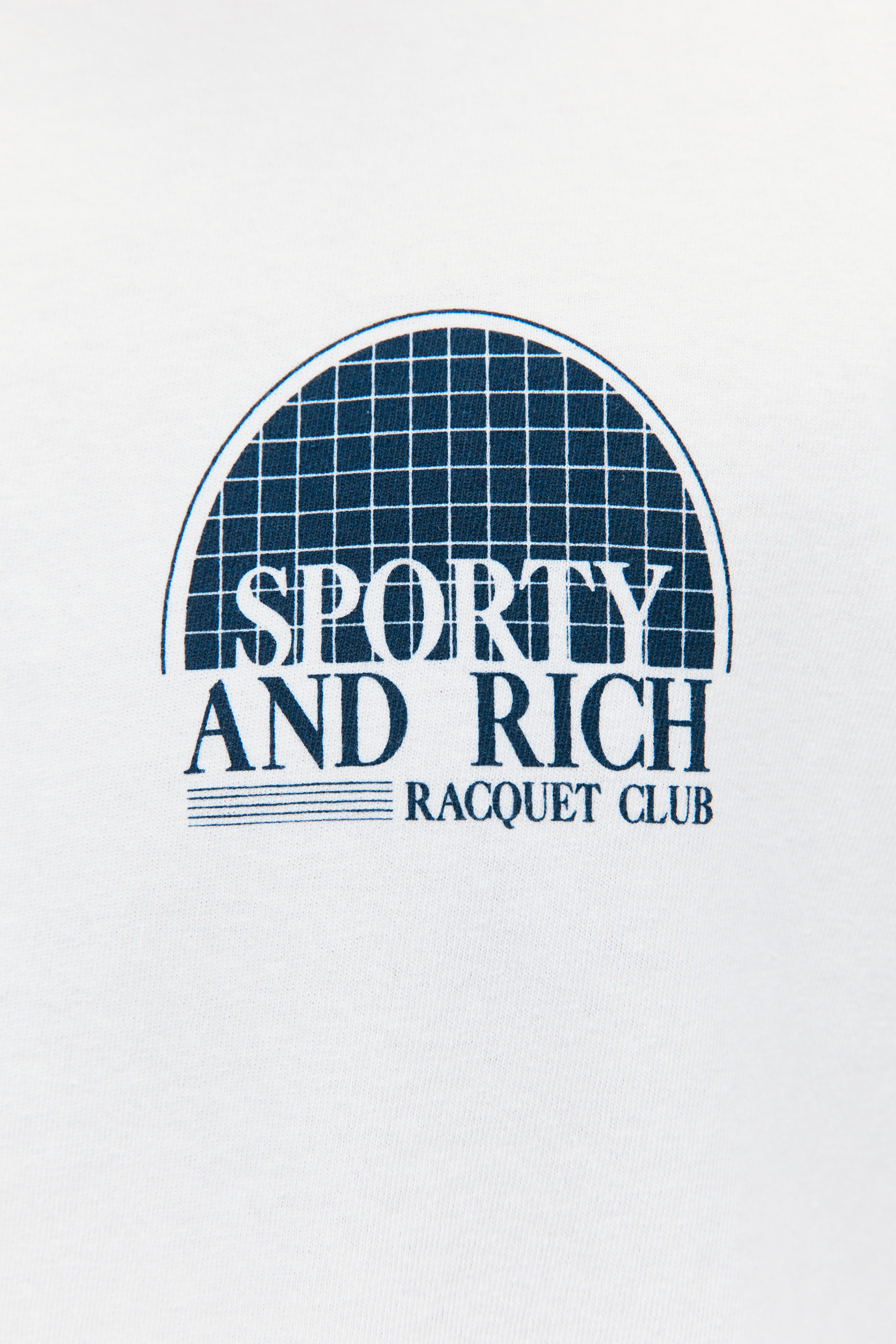 SPORTY & RICH Футболка с принтом Racquet club