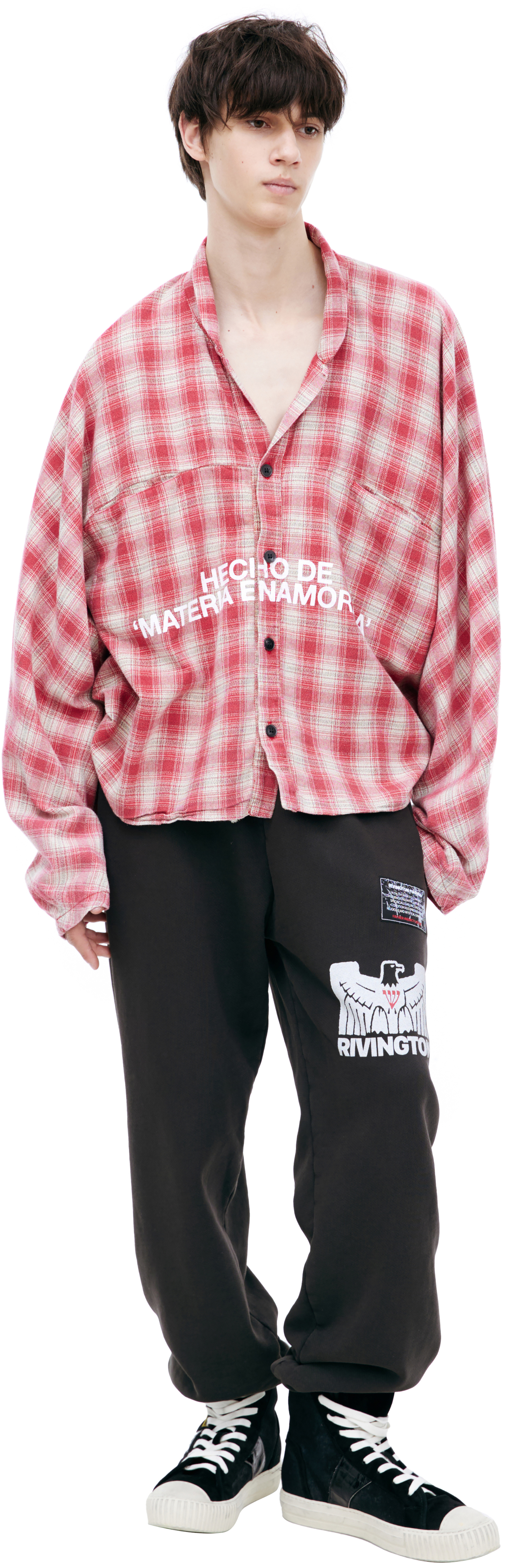 RRR123 Checkered print shirt