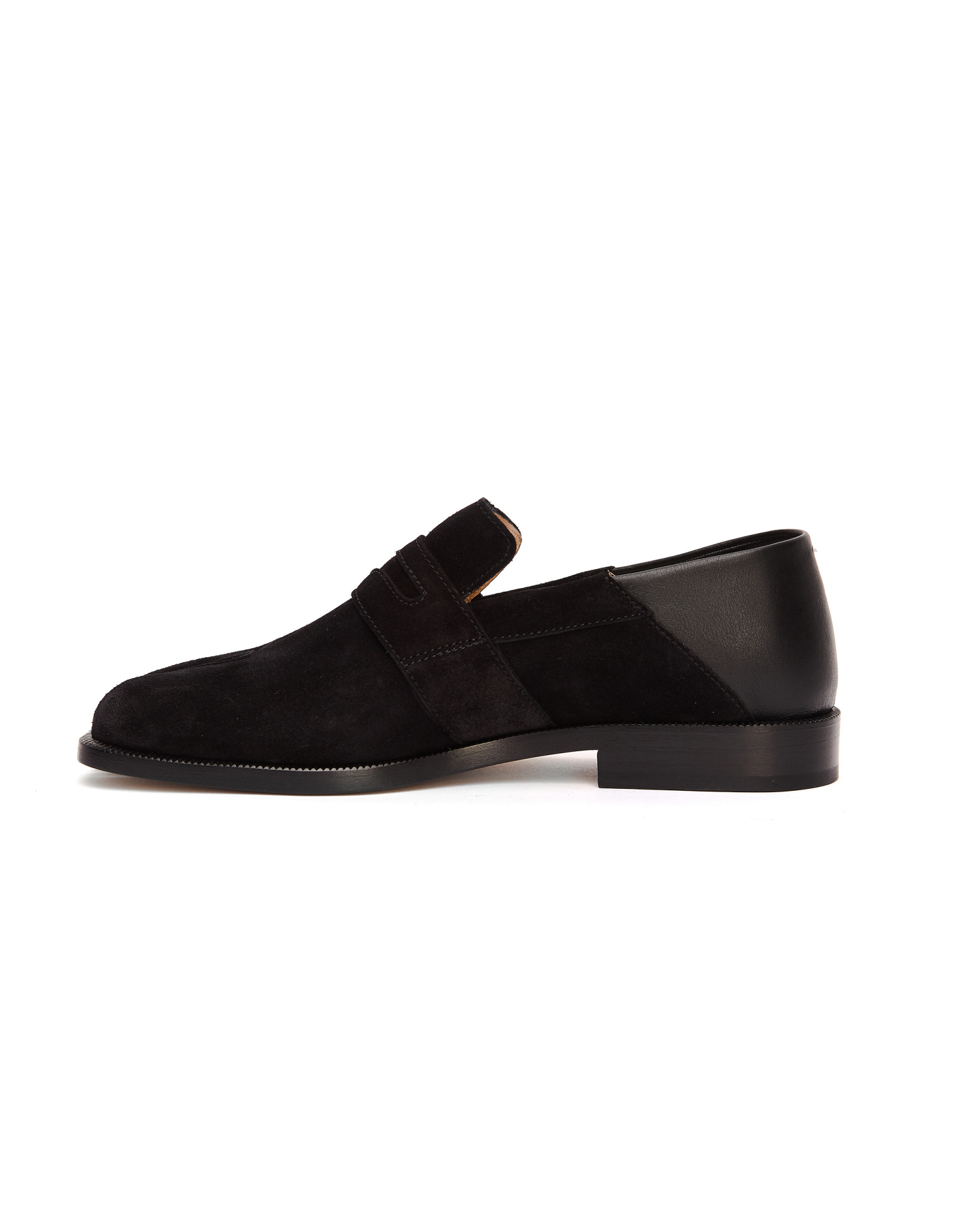 Maison Margiela Лоферы Tabi из микса замши и кожи