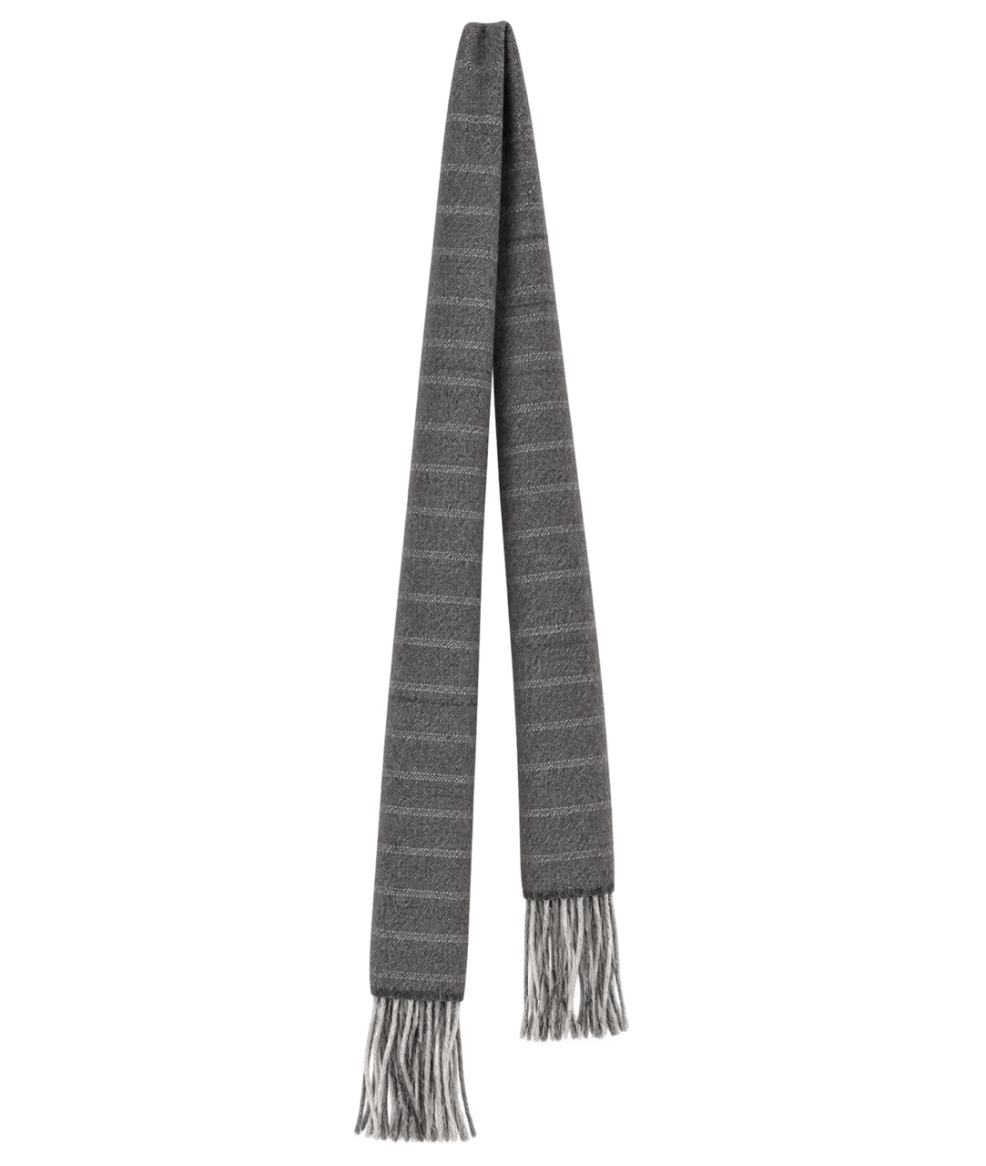 Ziggy Chen Cashmere scarf with a textured stripe