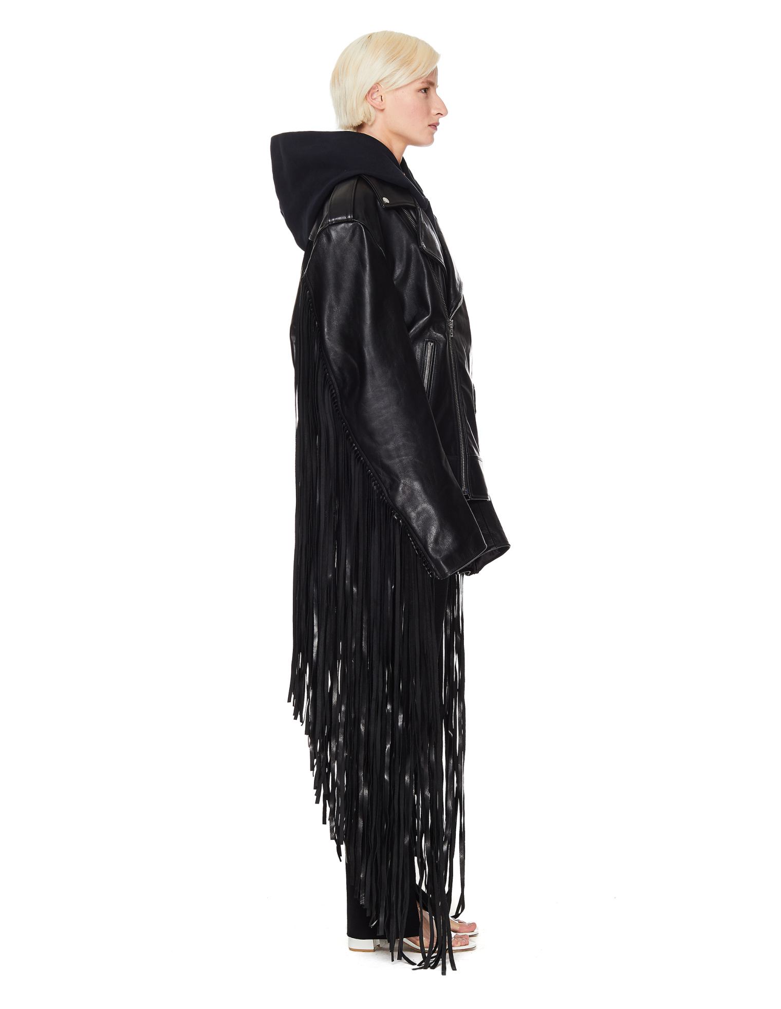 VETEMENTS Biker Jacket With Fringe