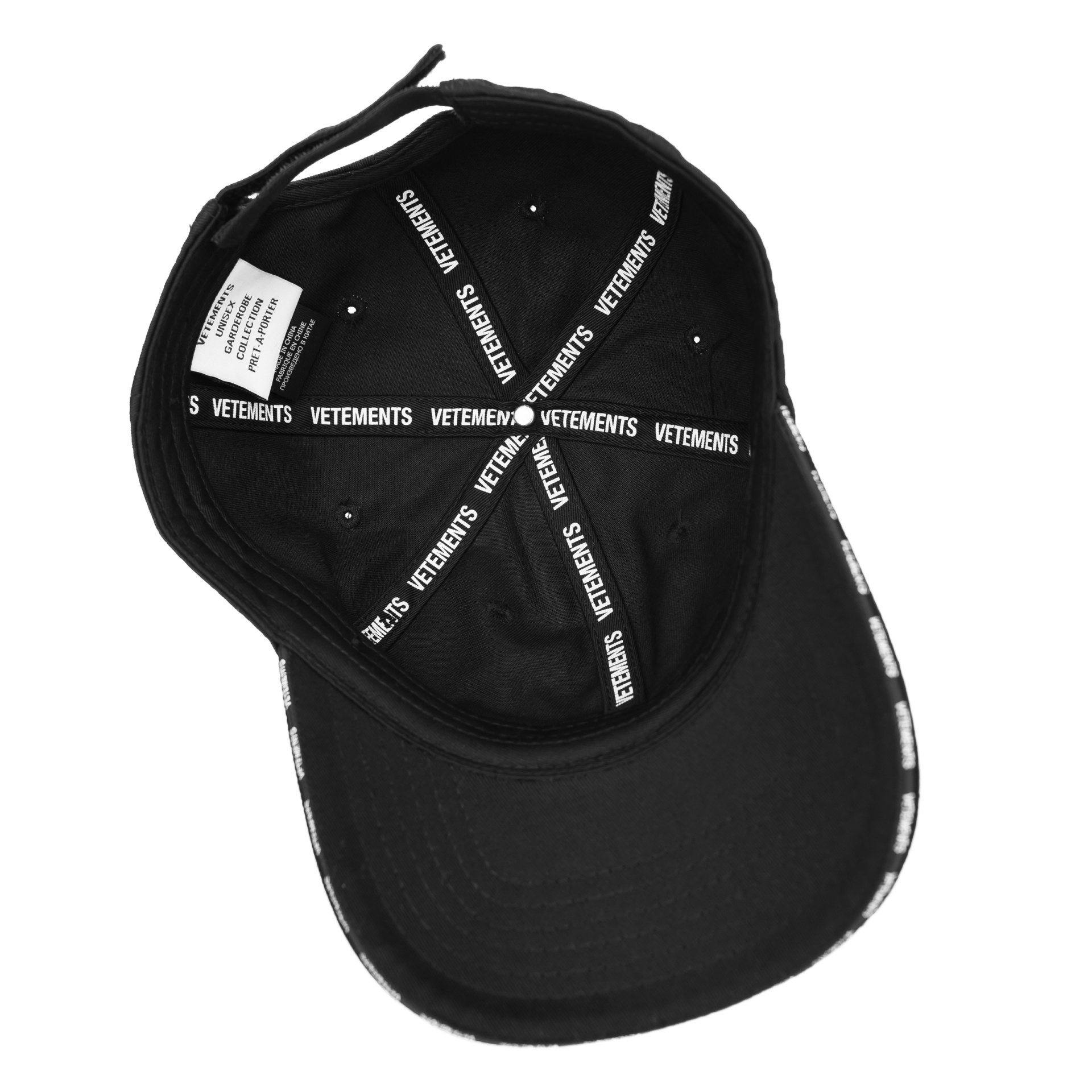 VETEMENTS Еmbroidered logo cap