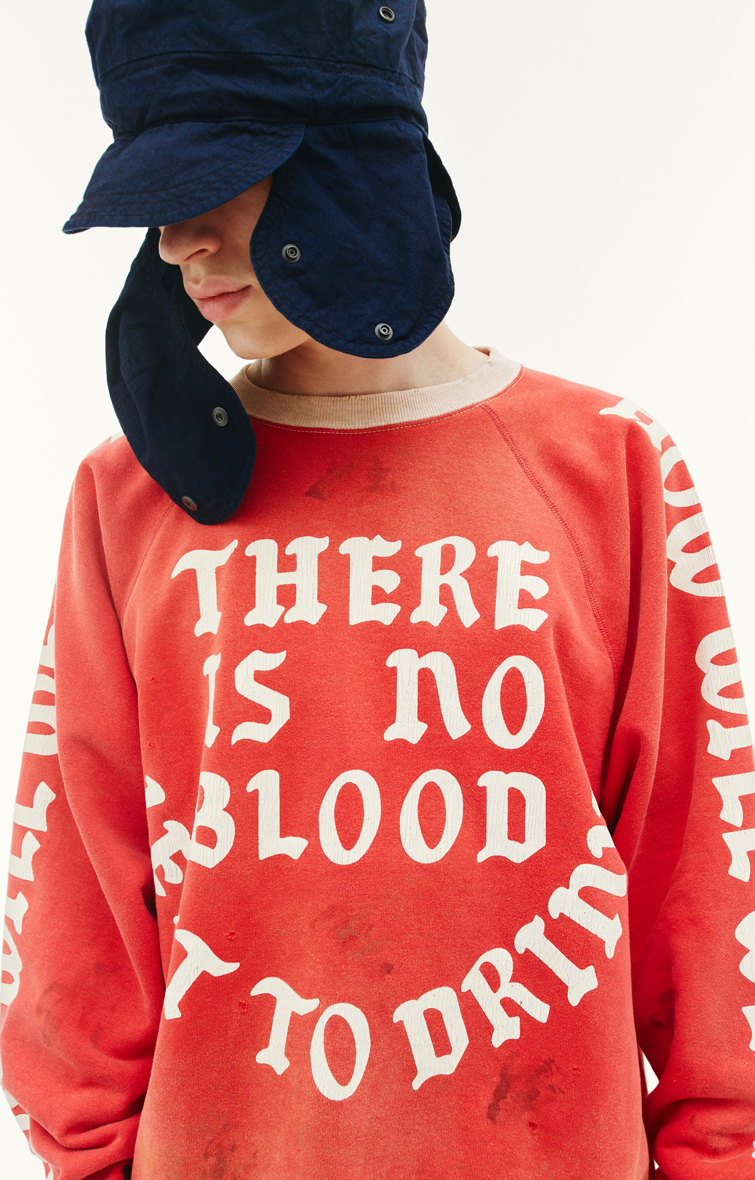 Saint Michael Printed oversize sweatshirt